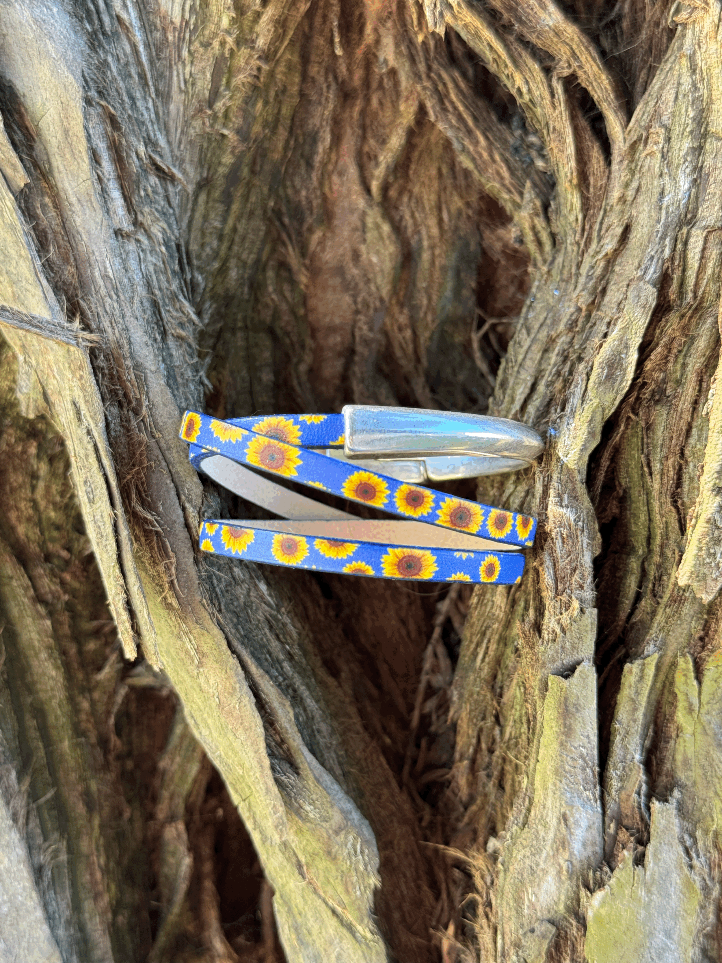 Asymmetrical Half Circle Triple Wrap Bracelet (5mm)