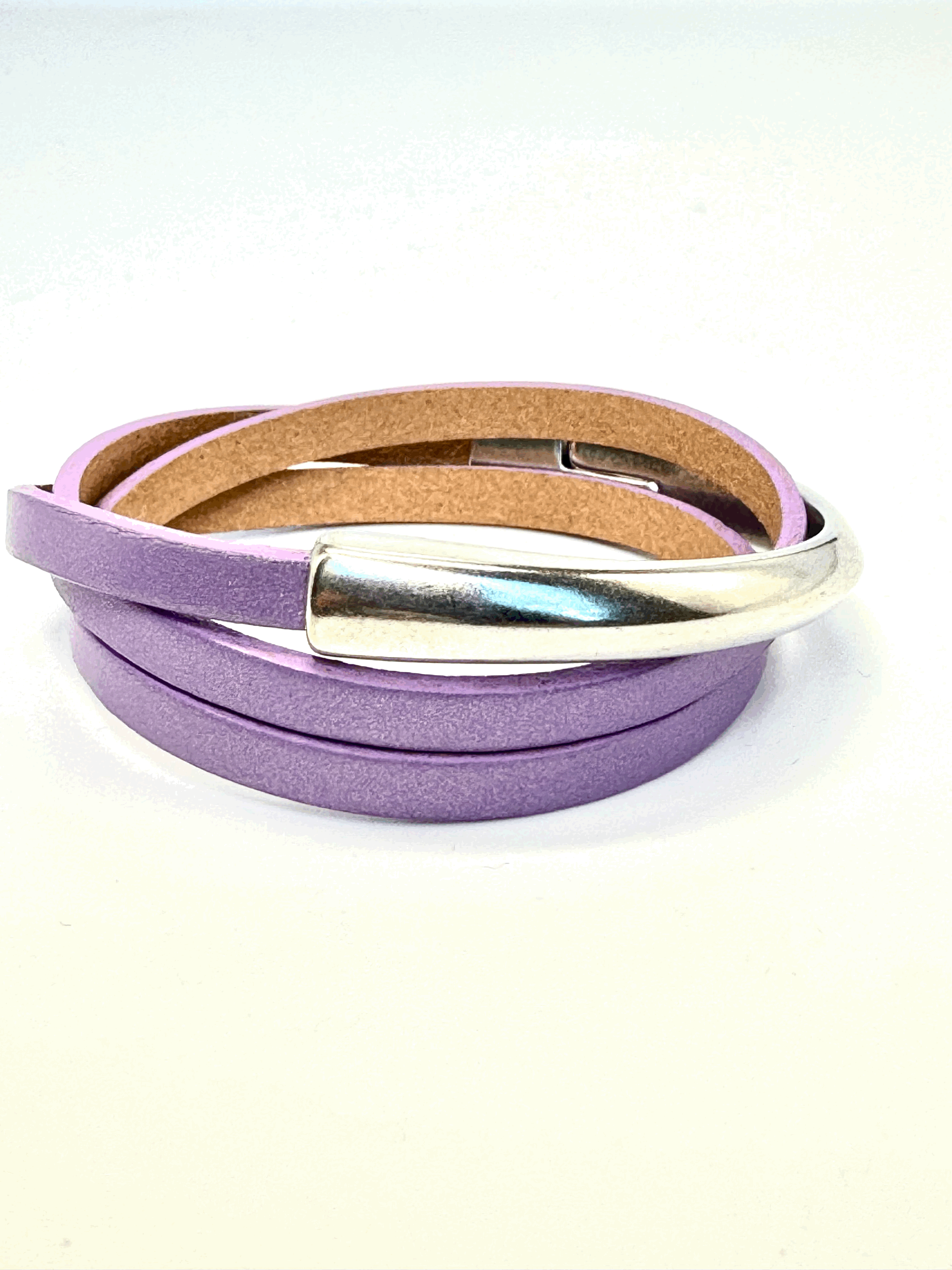 Asymmetrical Half Circle Triple Wrap Bracelet (5mm)