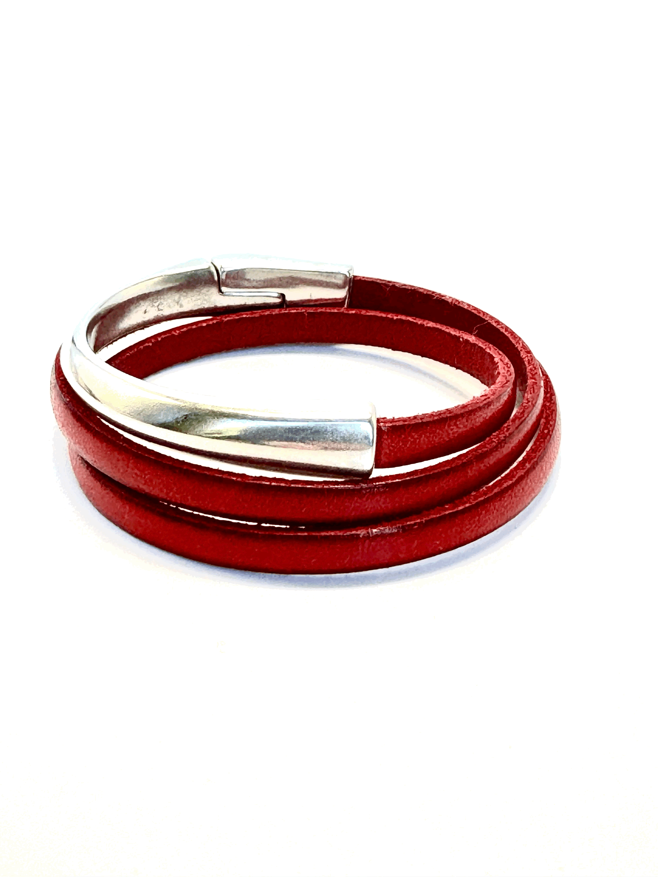 Asymmetrical Half Circle Triple Wrap Bracelet (5mm)