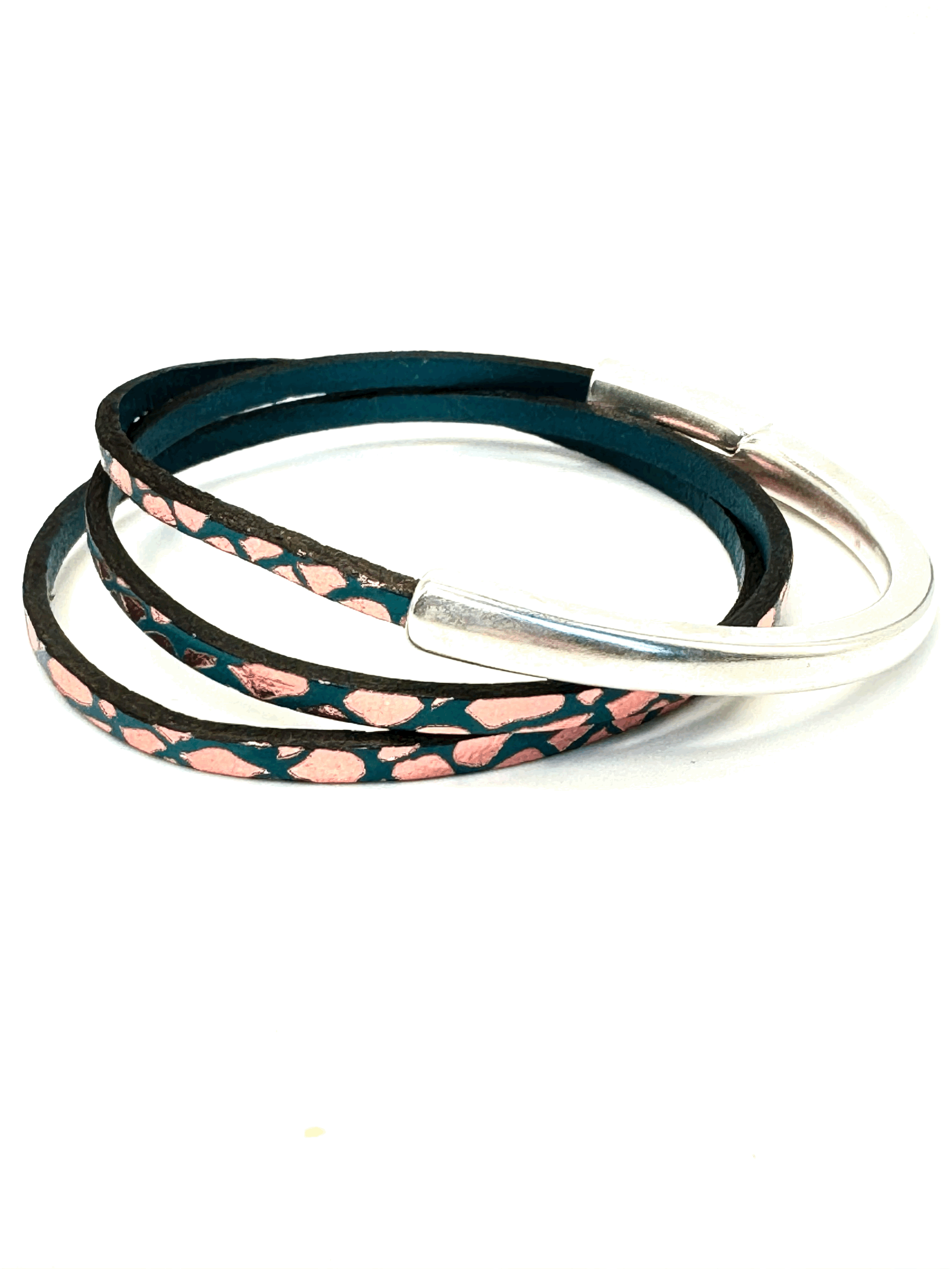 Asymmetrical Half Circle Wrap Bracelet (3mm)