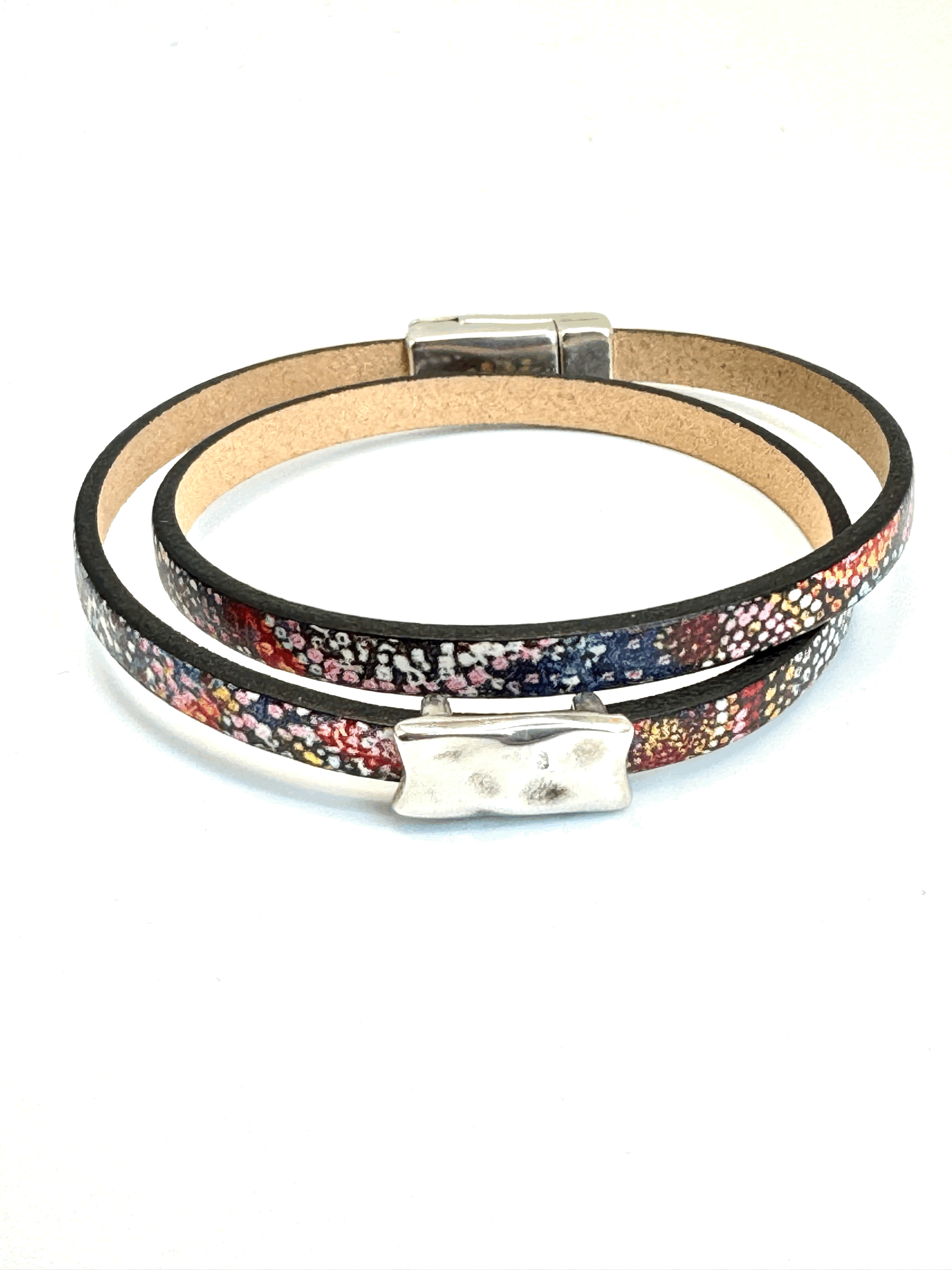 Double Wrap Leather Bracelet (5mm)
