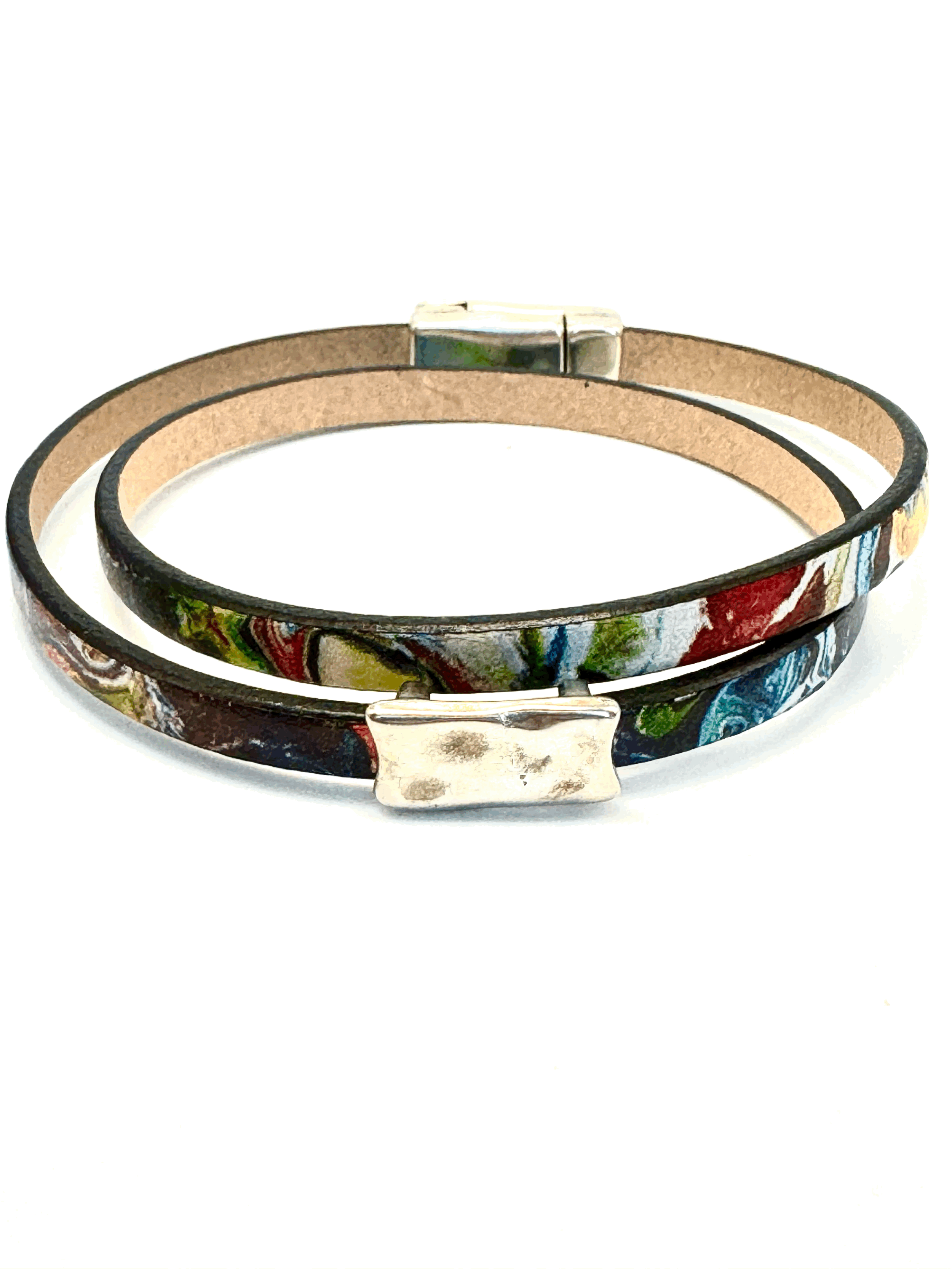 Double Wrap Leather Bracelet (5mm)