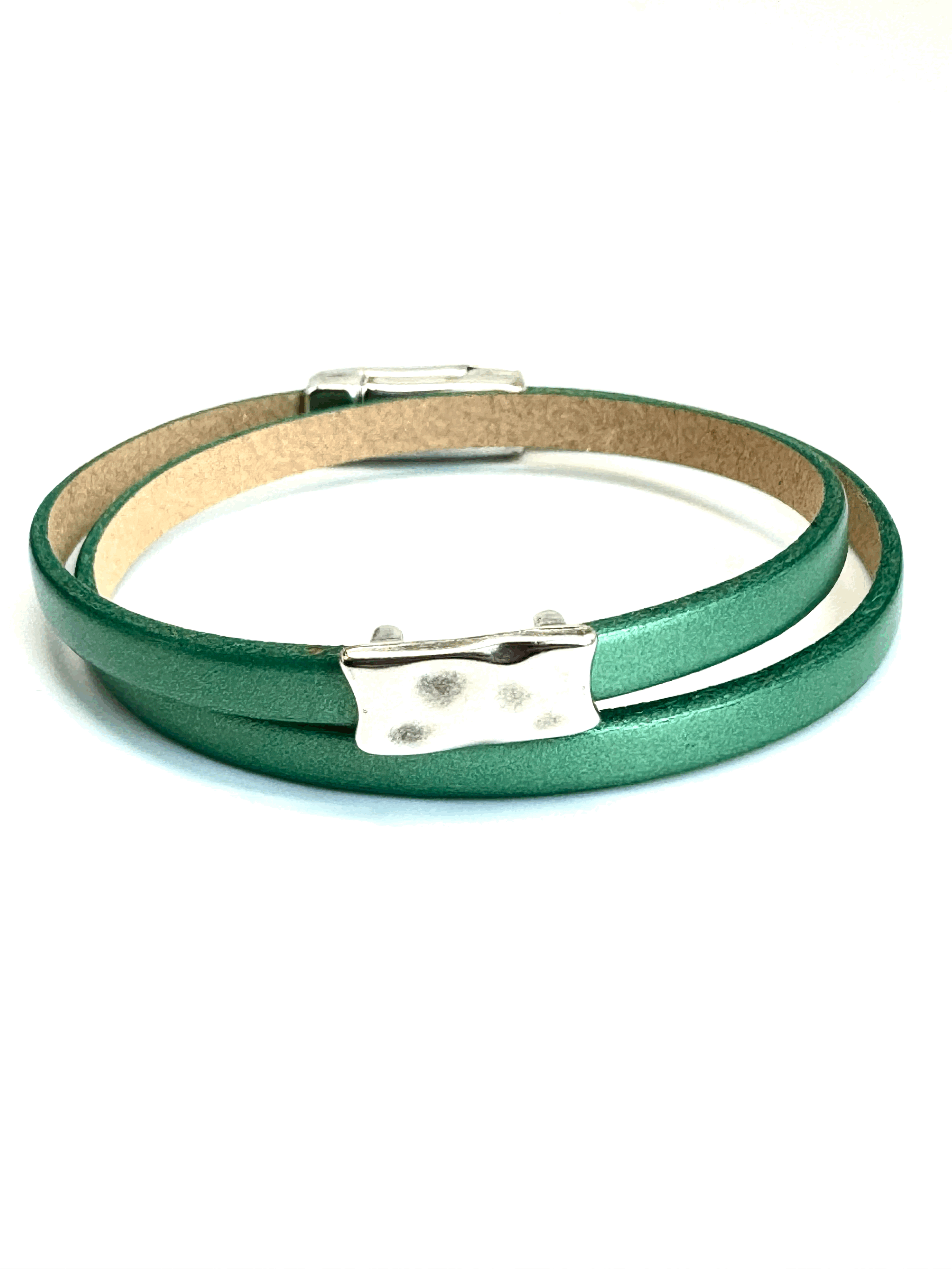 Double Wrap Leather Bracelet (5mm)