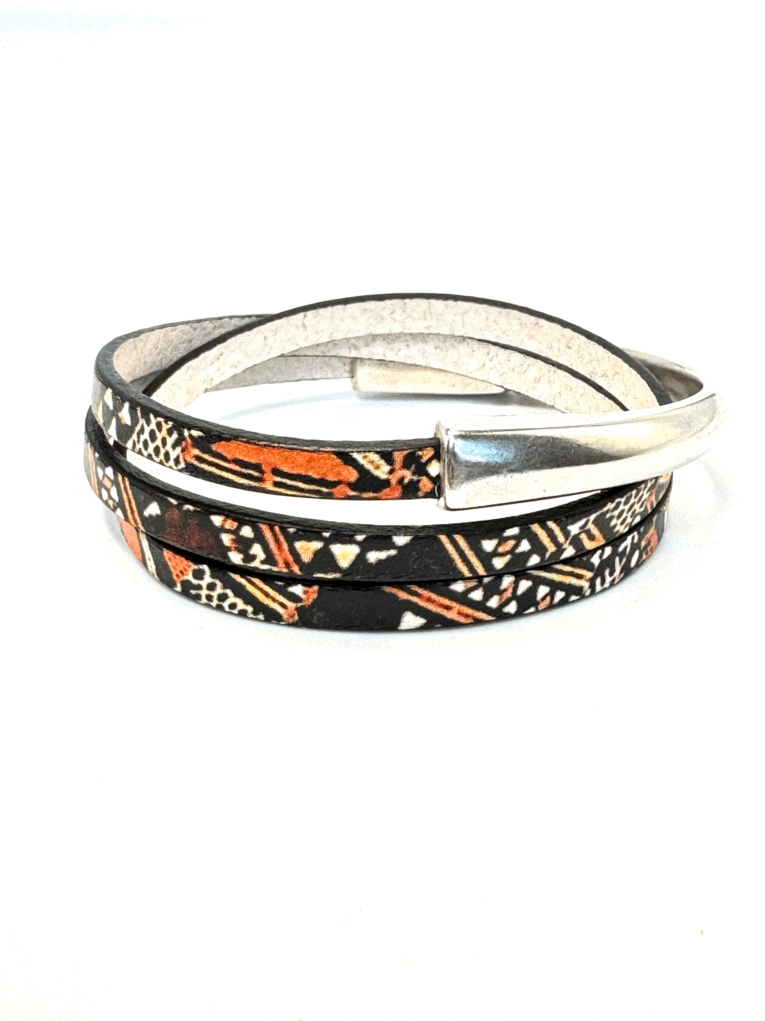 Asymmetrical Half Circle Triple Wrap Bracelet (5mm)