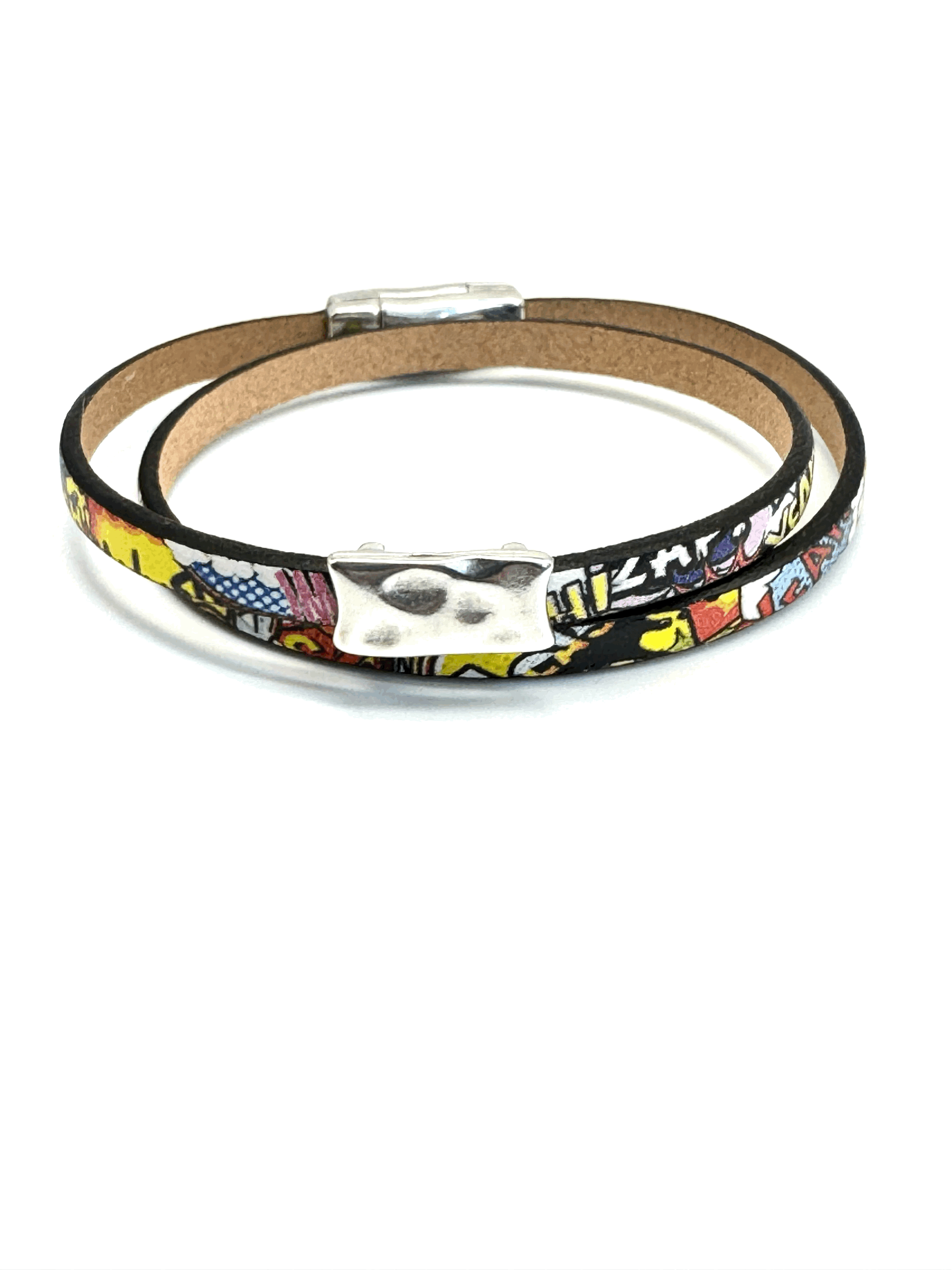 Double Wrap Leather Bracelet (5mm)