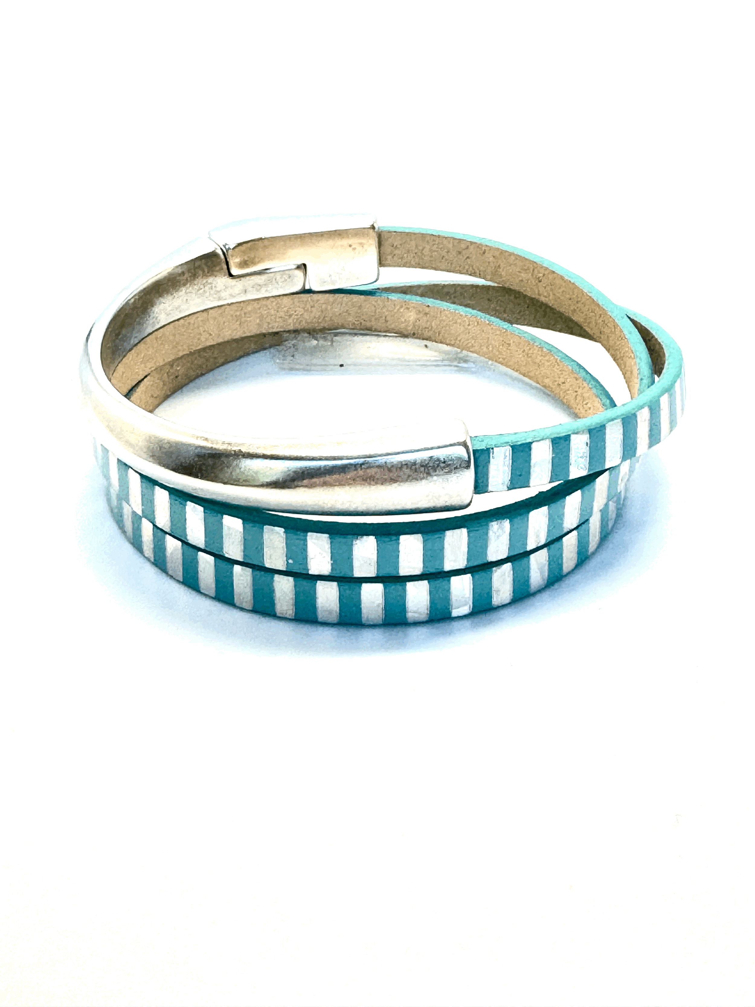 Asymmetrical Half Circle Triple Wrap Bracelet (5mm)