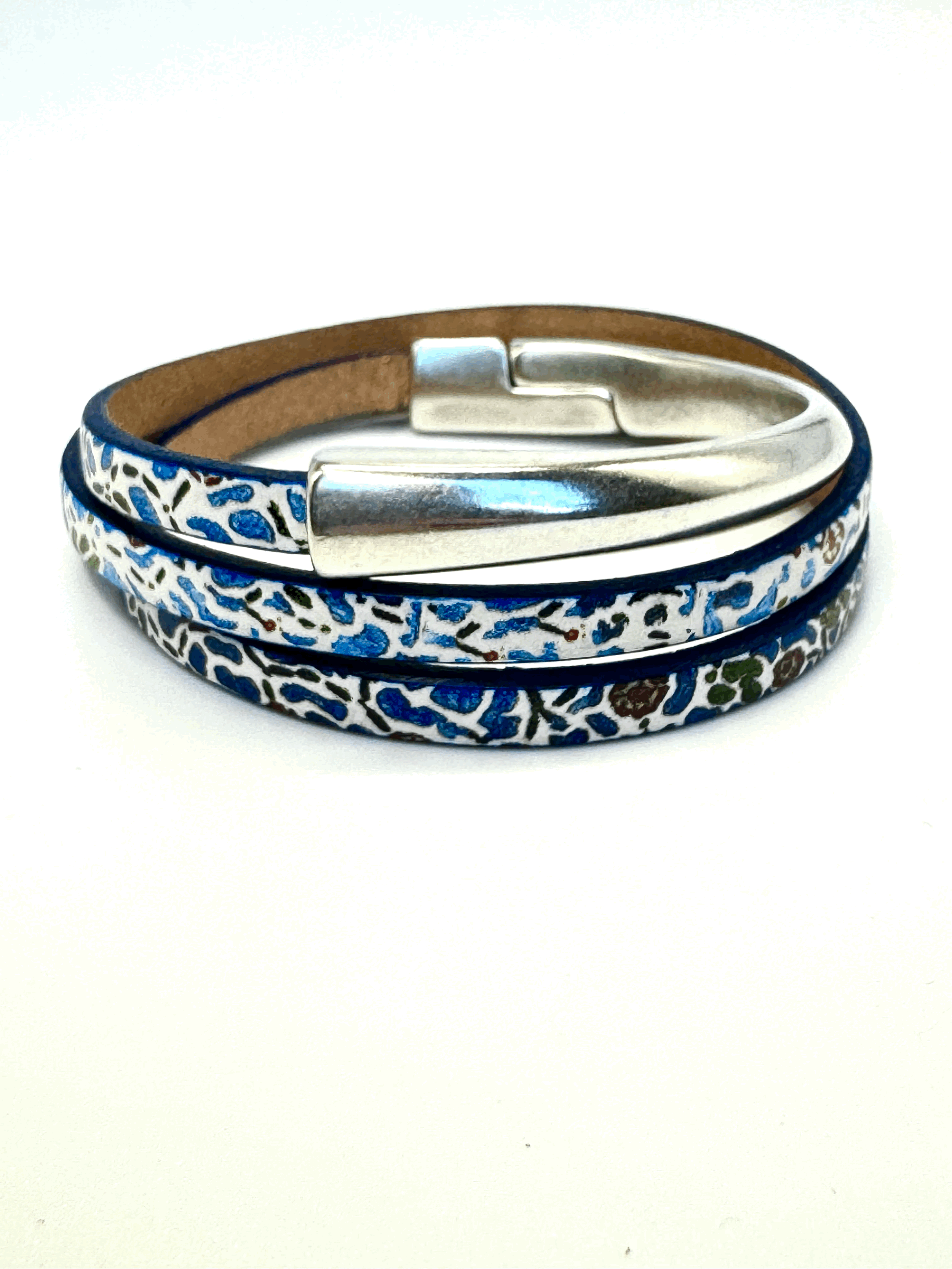 Asymmetrical Half Circle Triple Wrap Bracelet (5mm)