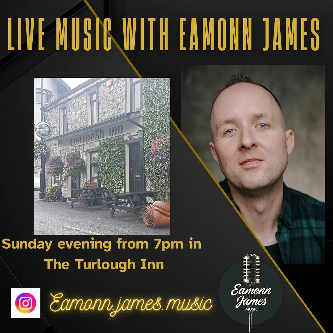 Looking forward to being back in Turlough tomorrow evening, come on in for ceol agus craic with Dennis and the crew in at The Turlough Inn, live from 7pm! See you there 🤩