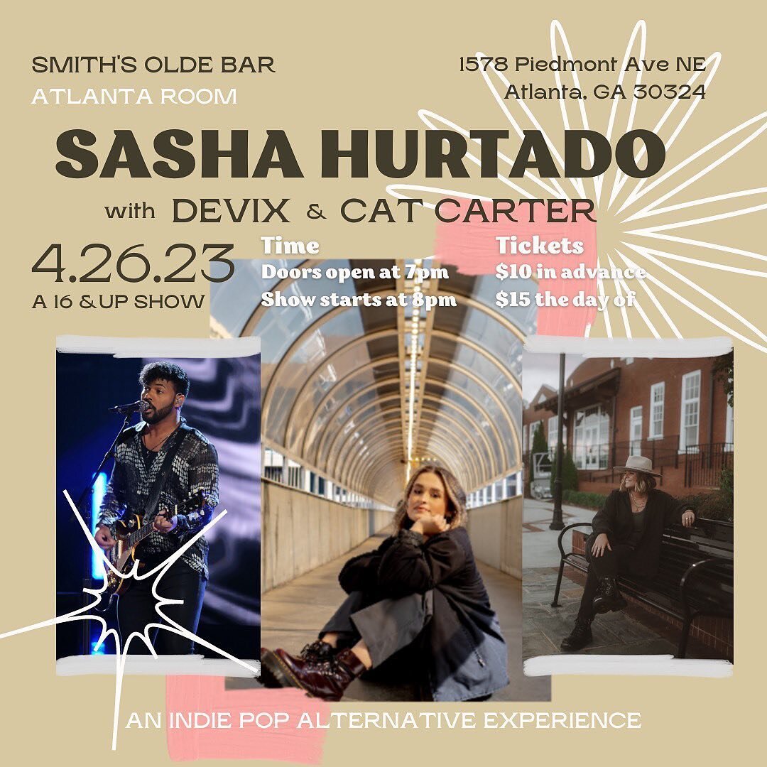 Tomorrow! I&rsquo;m holding down bass for @sashahurtadomusic at @smithsoldebar! Doors at 7pm&hellip; be sure to also catch @catcartermusic and @devixmusic! Hope to see you there 😸