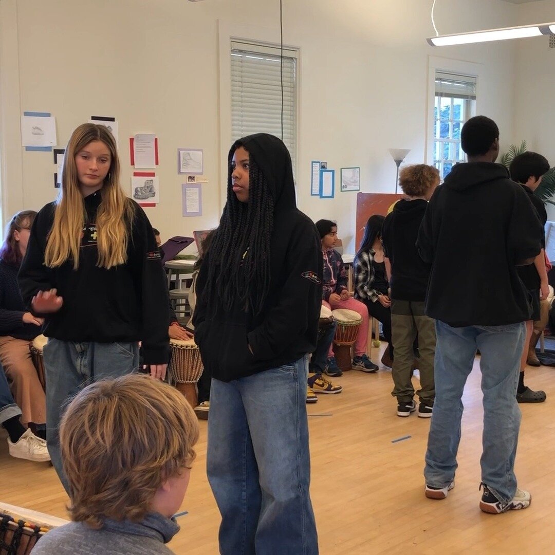Drum Circles @ BWX!
Following last week's MLK celebration visiting actor & drummer, Gerald C. Rivers, invited our own BWX students to participate with his drumming circles.
Playing the West African Djembe, our students got to experience first h