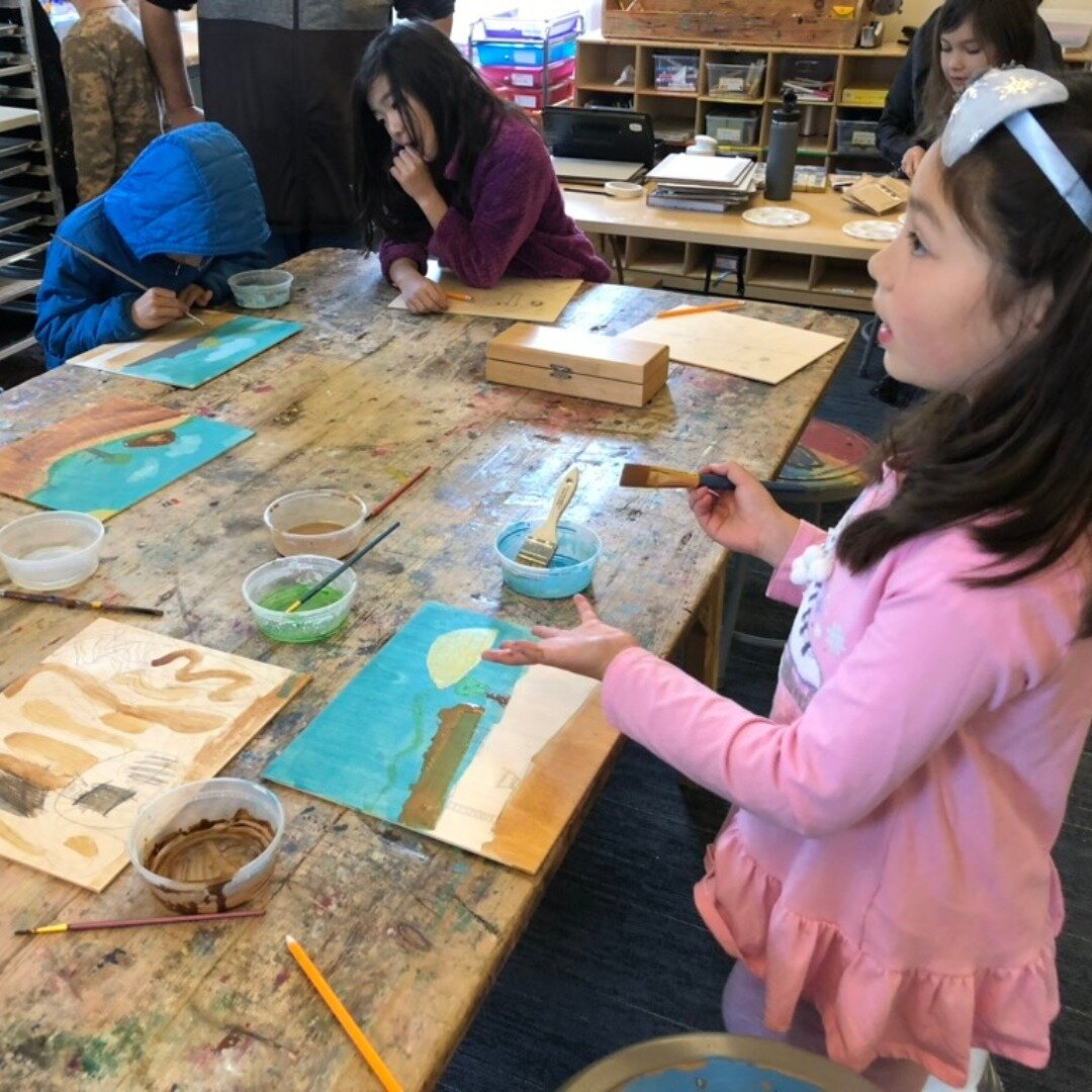 Underground Arc Exploration - young &amp; creative artists hard at work!

We love how our art program encourages our students to express their learning in multiple ways! They expand their understanding and connect their new knowledge by creating insi