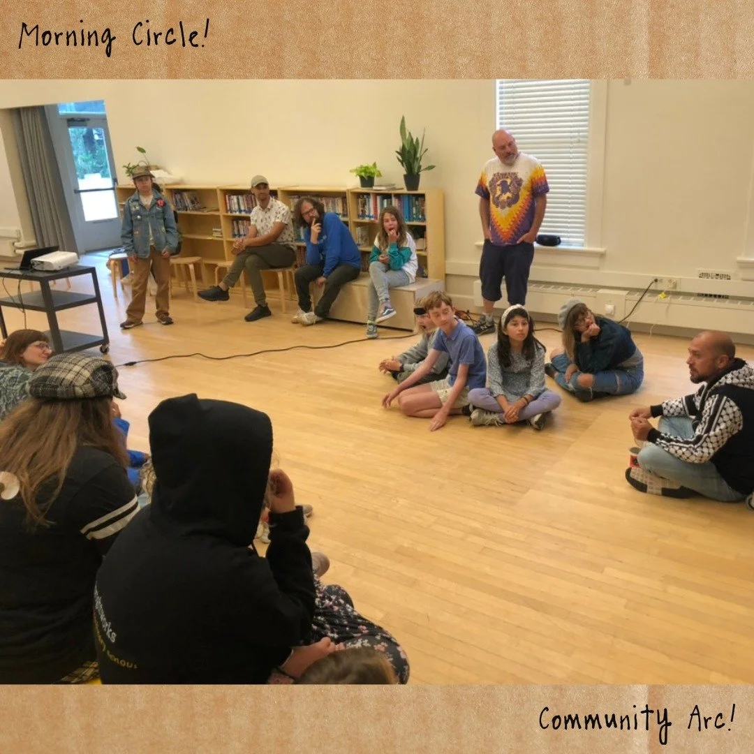 We start every day in community with a morning circle! 

While our youngest students are granted a slightly different format, all our students from 3rd grade up contribute to setting their intentions for the day! First they invite everyone in with an