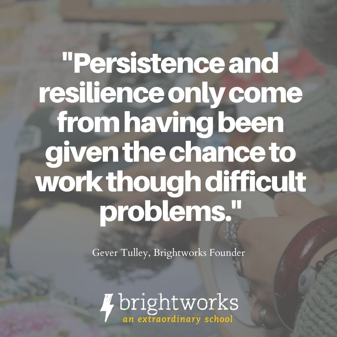 The "hard part" is exactly where the magic happens. ✨

Brightworks founder Gever Tulley reminds us that persistence isn't an innate personality trait; it&rsquo;s a practiced skill. You earn it by staying in the room when things get difficul