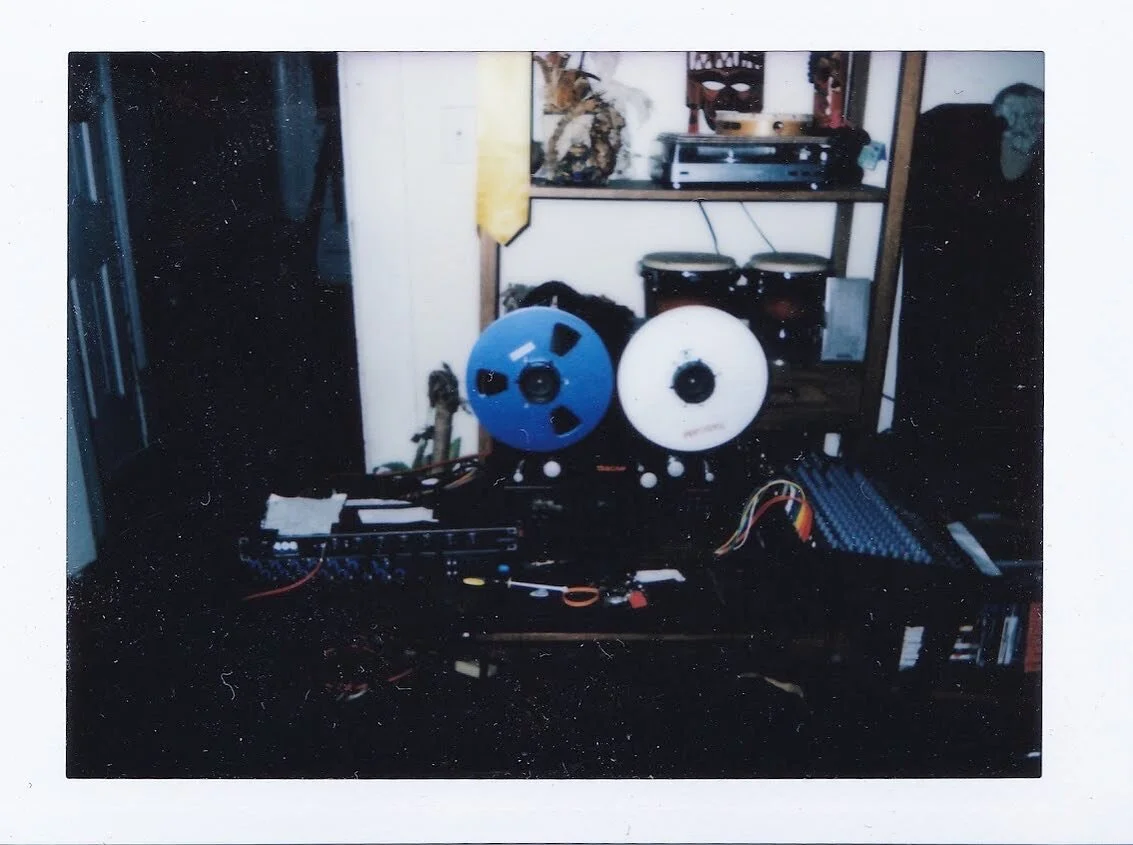 Inside the nerve center 🎞⚙️our makeshift analog studio