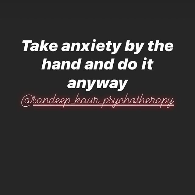 Anxiety can seem like an &lsquo;awfully scary monster&rsquo; at times, especially when you are in a situation which you really do not want to be in...next time try holding the hand of this &lsquo;monster&rsquo; and continue to do that &lsquo;scary th
