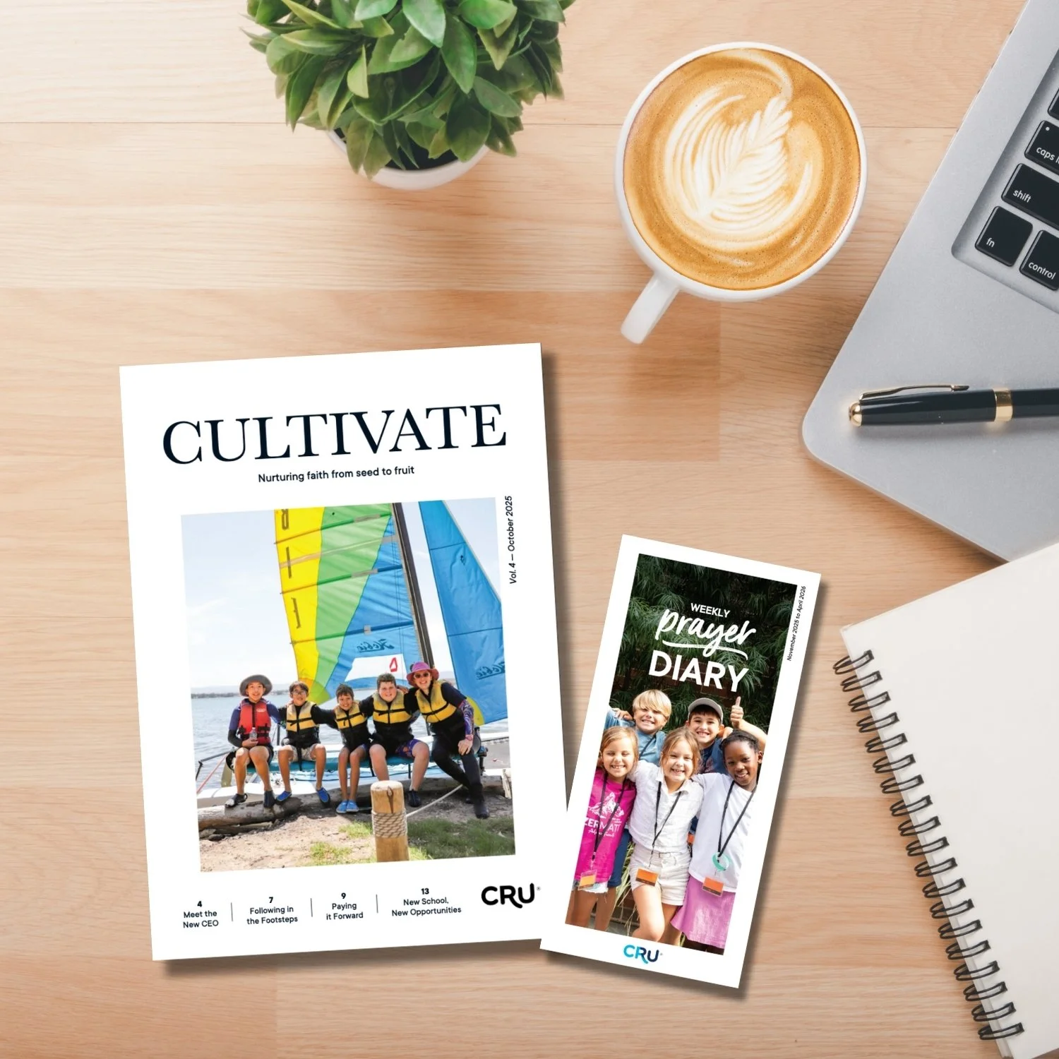 Our new edition of Cultivate is out now! Filled with stories of God's goodness and transformative work in the lives of young people, we trust you will find it very encouraging and uplifting. 
Read Cultivate and our Prayer Diary at the link in our bi