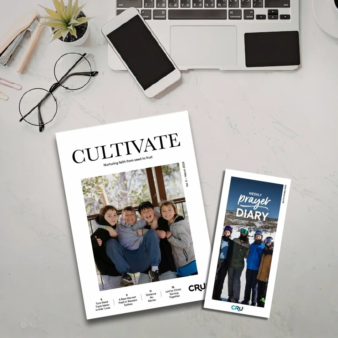 Our new edition of Cultivate is out now!

We praise God for His goodness and the way he has worked through CRU's ministries and pray that the stories in this edition will be an encouragement to you.

Read Cultivate and our Prayer Diary at the link in