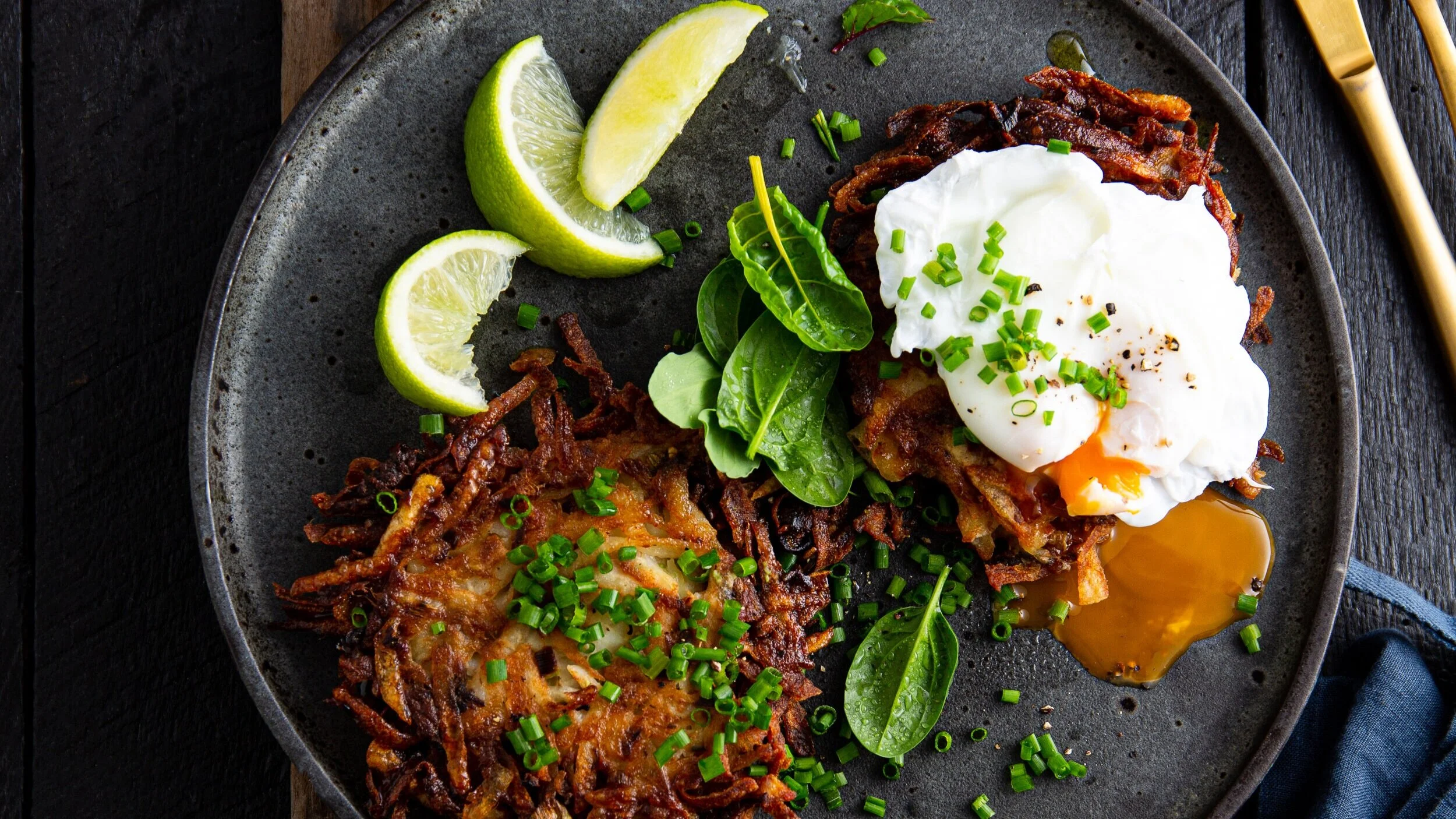 POTATO ROSTI WITH AHIA SMOKED KAHAWAI 