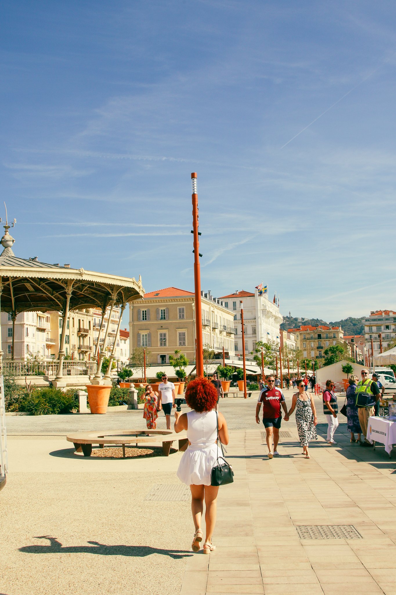 Jessica Morrobel visiting Cannes, France