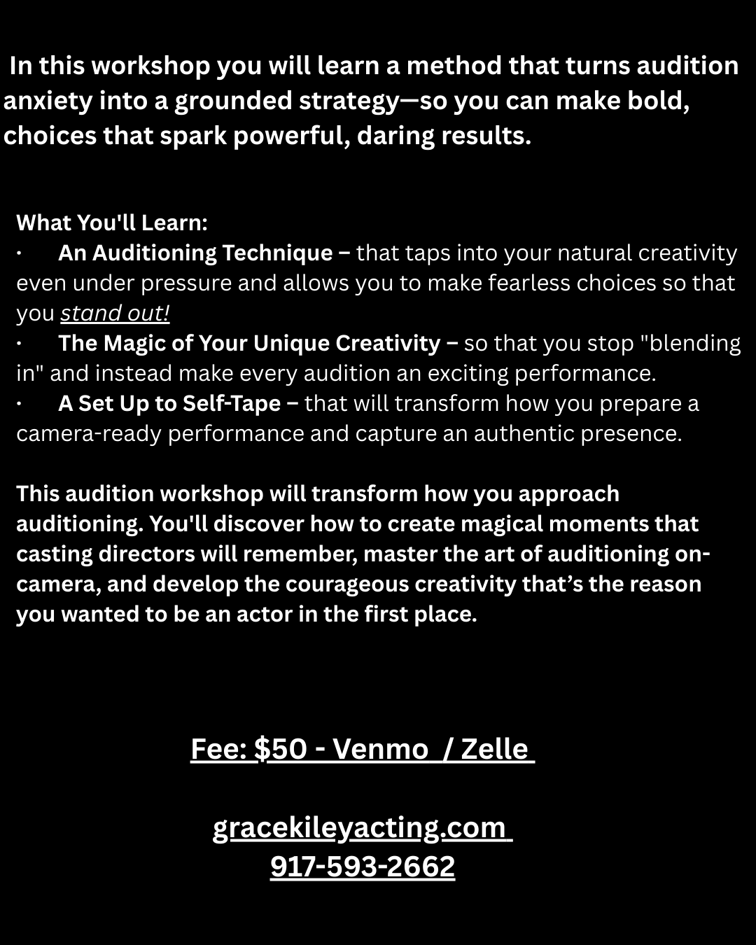 THE COURAGEOUS ACTOR'S AUDITION METHOD: From Self-Doubt to Self-Tape Success