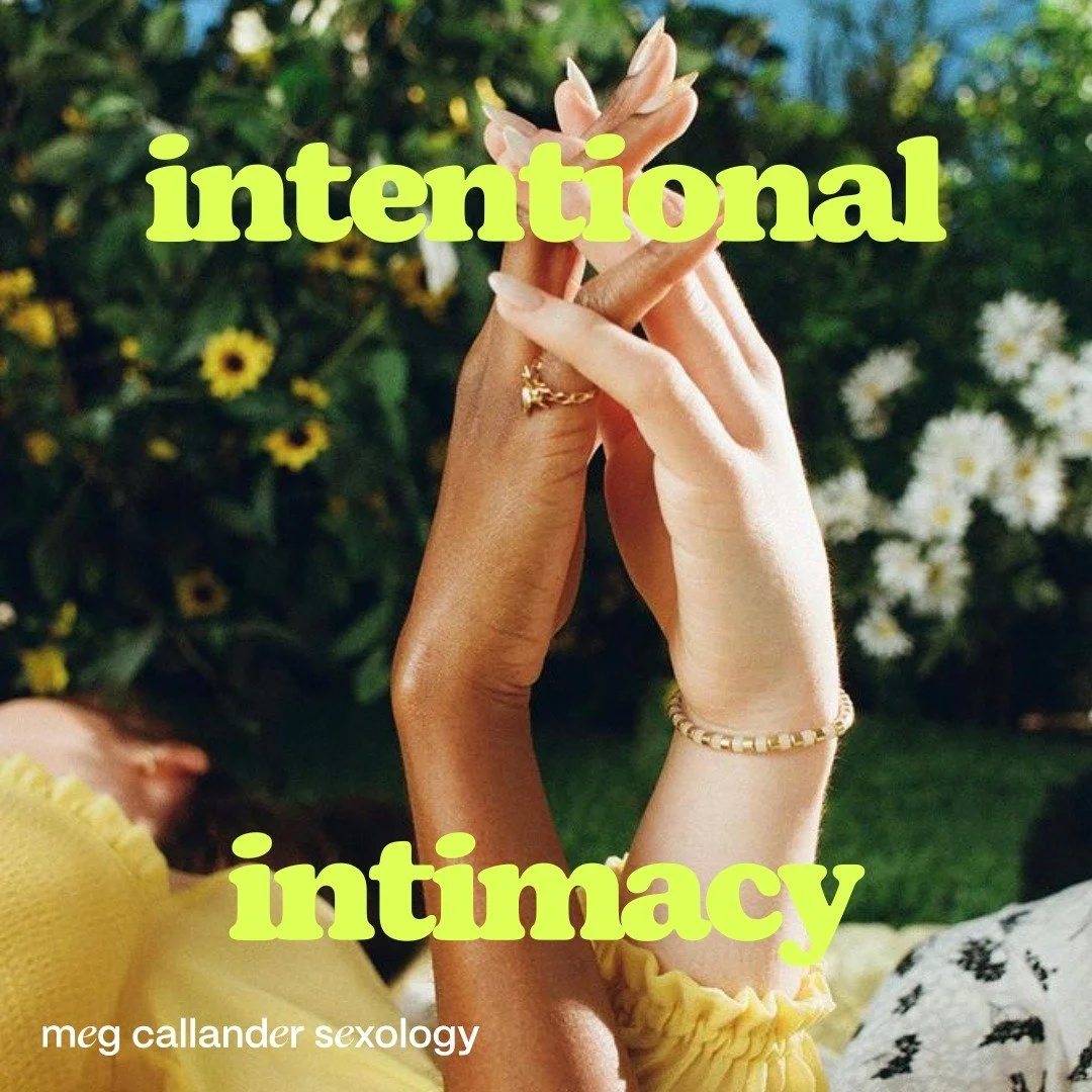 Scheduling s*xual intimacy is not embarrassing or lame. It's often this prioritisation, intention and effort that will keep your relationship nourished and healthy.

Image Description

Image 1: A photo shows two hands and forearms, adorned with ring 