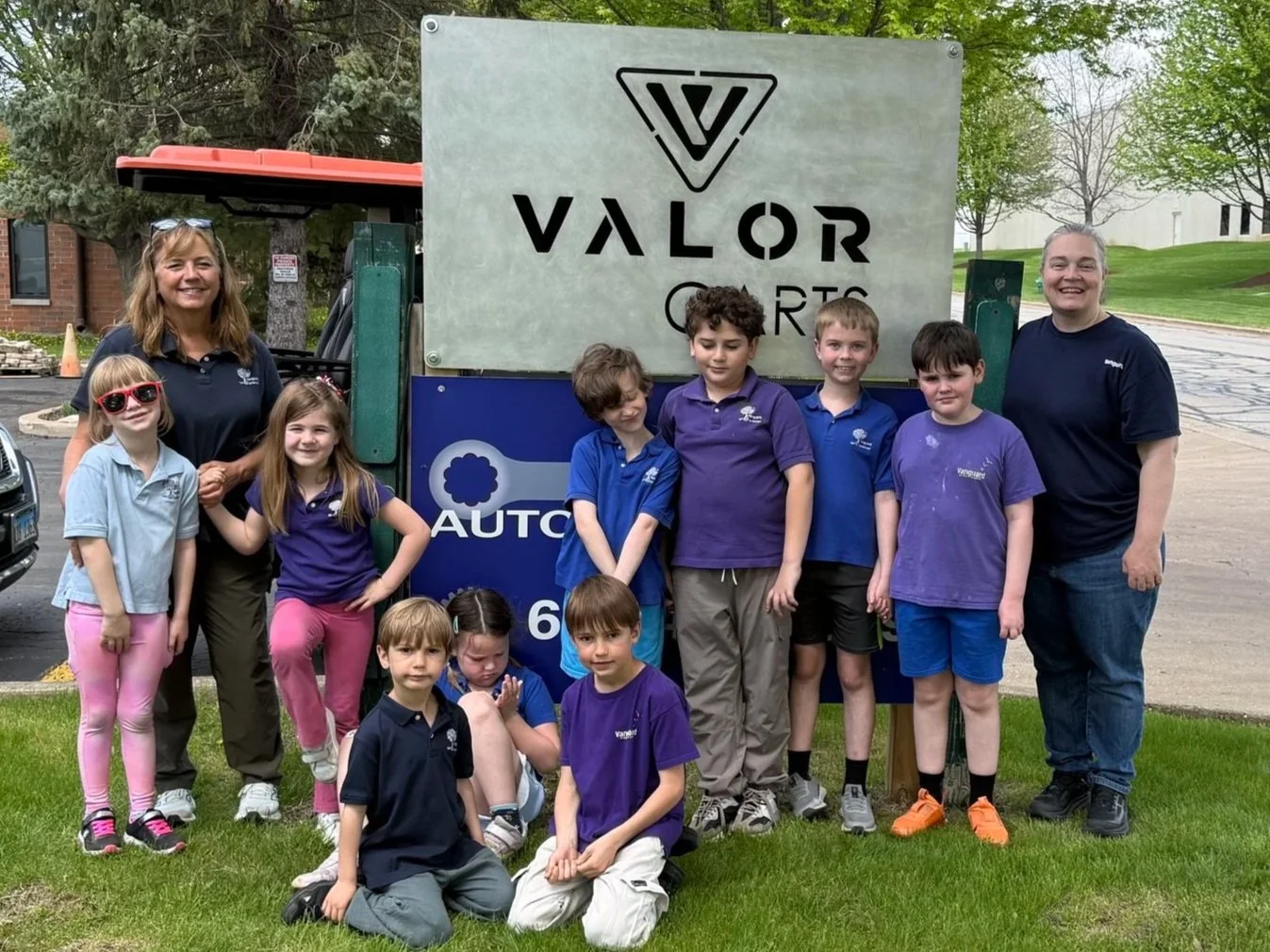 Walking the Walk for Earth Day: Vanguard’s Field Trip to Valor Carts!