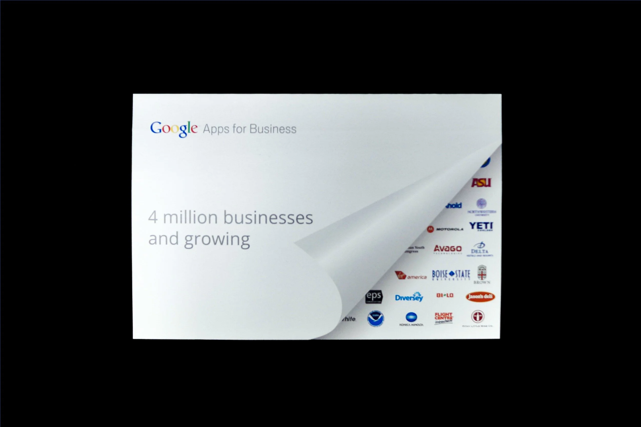 Google Apps for Business Pop-up Brochure