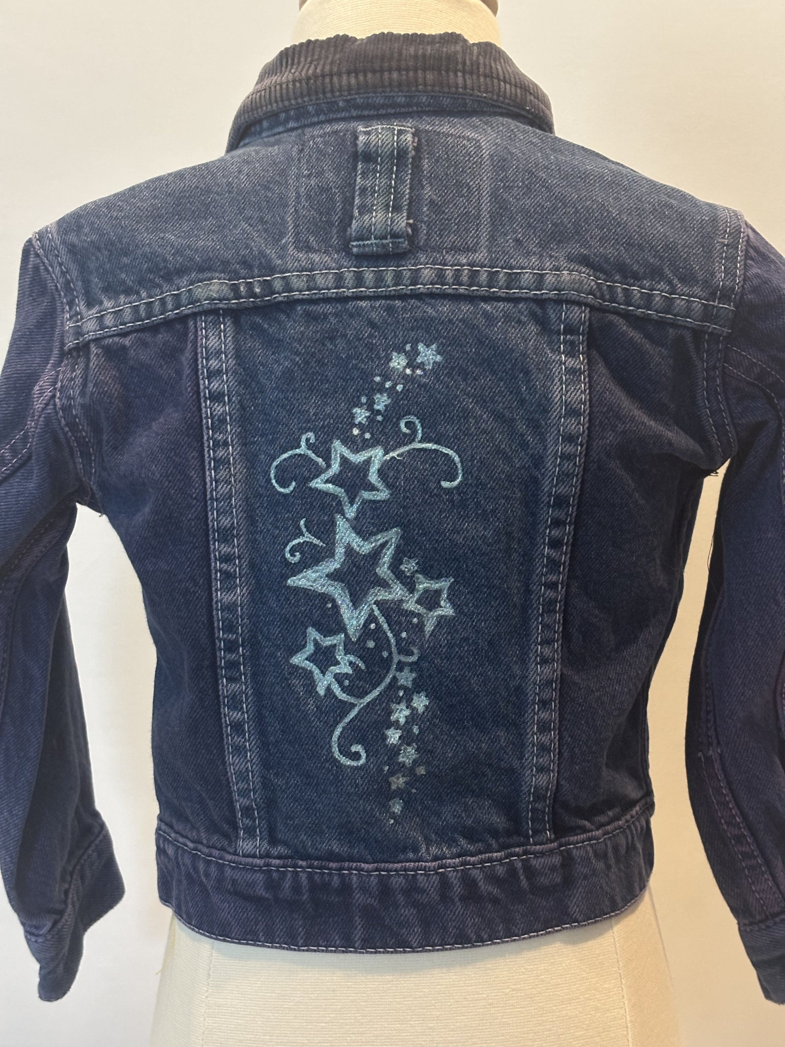 “Rising Stars” designer denim jacket for kids