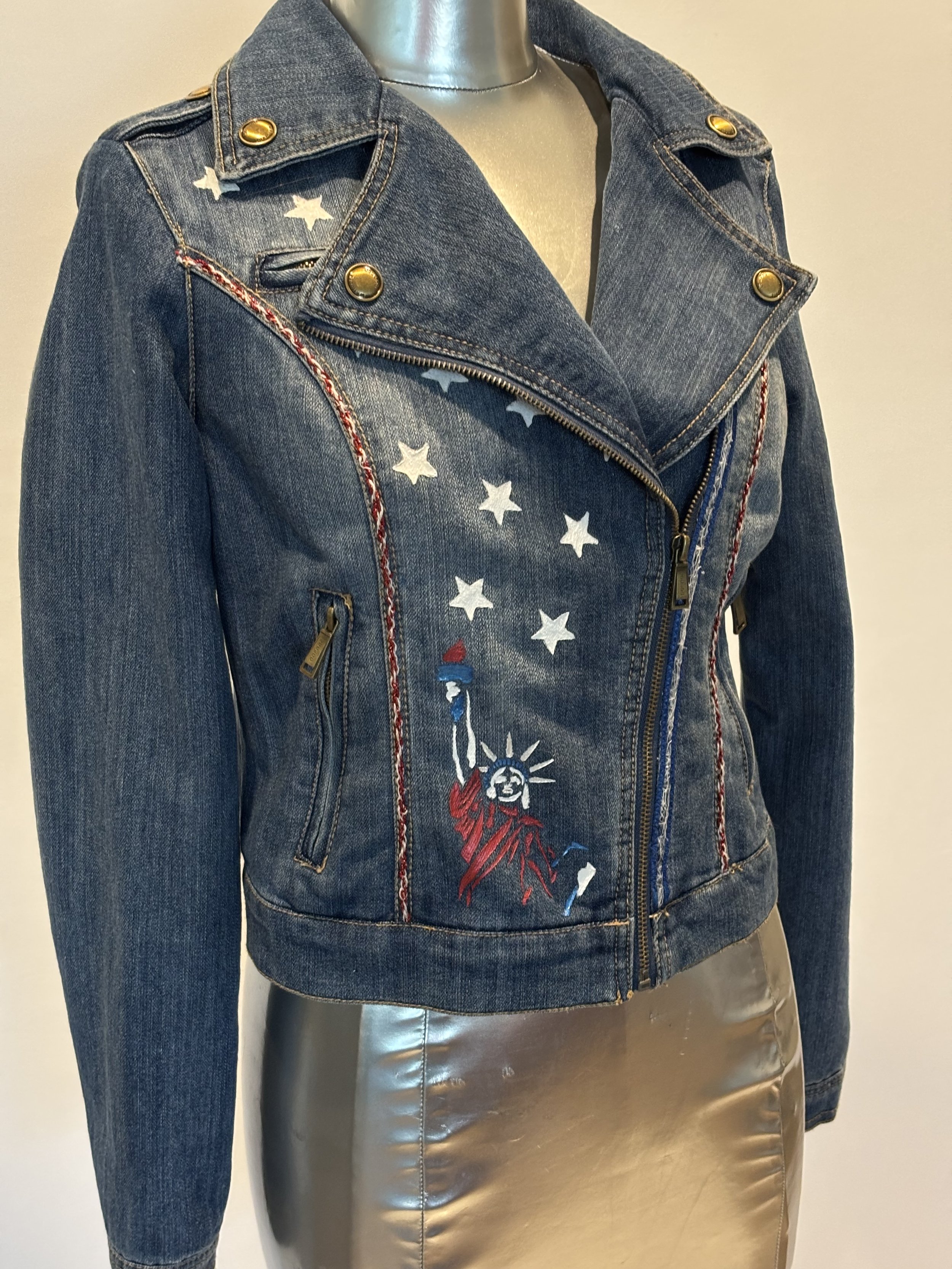 “Liberty” designer denim jacket for women