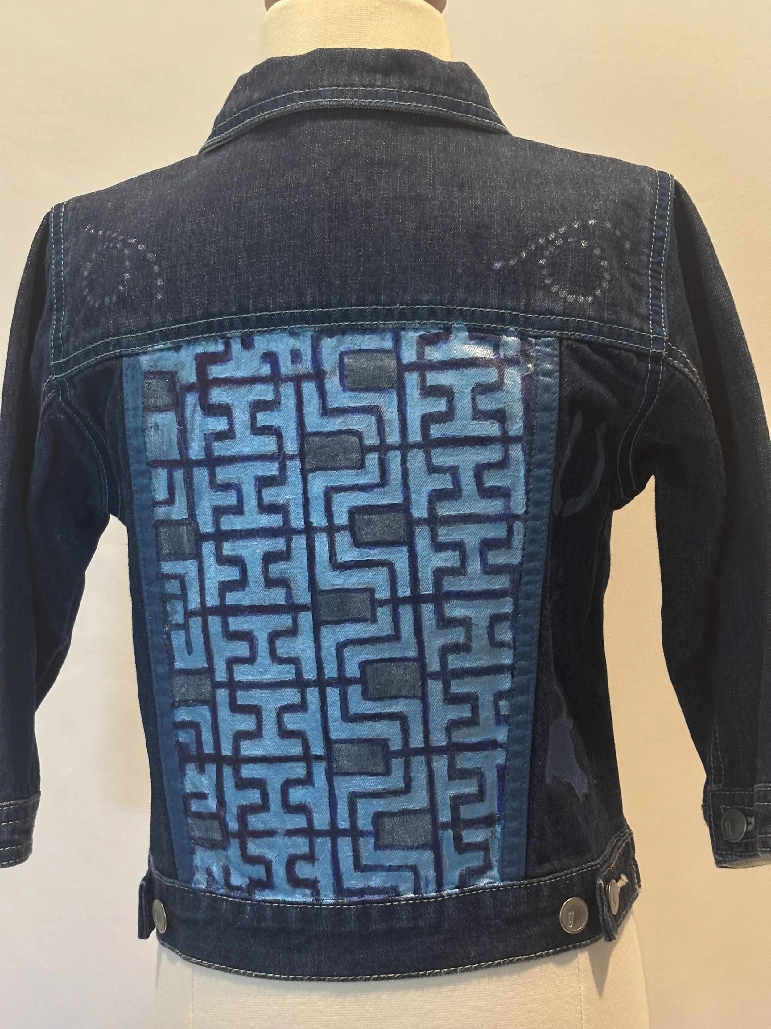 “Western Techno” designer denim jacket for kids