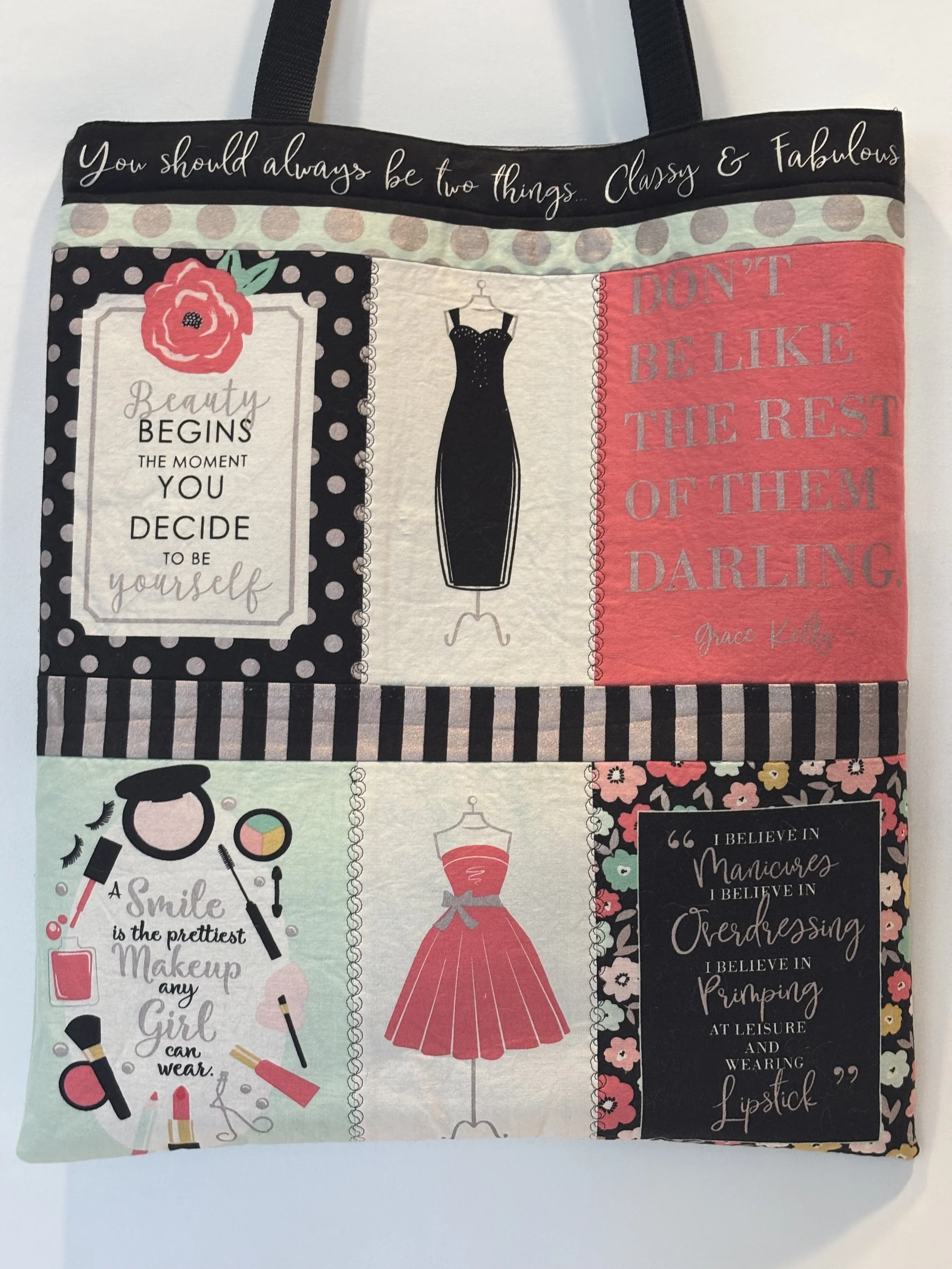 Multi-colored Fashion Tote Bag “Audrey Hepburn”