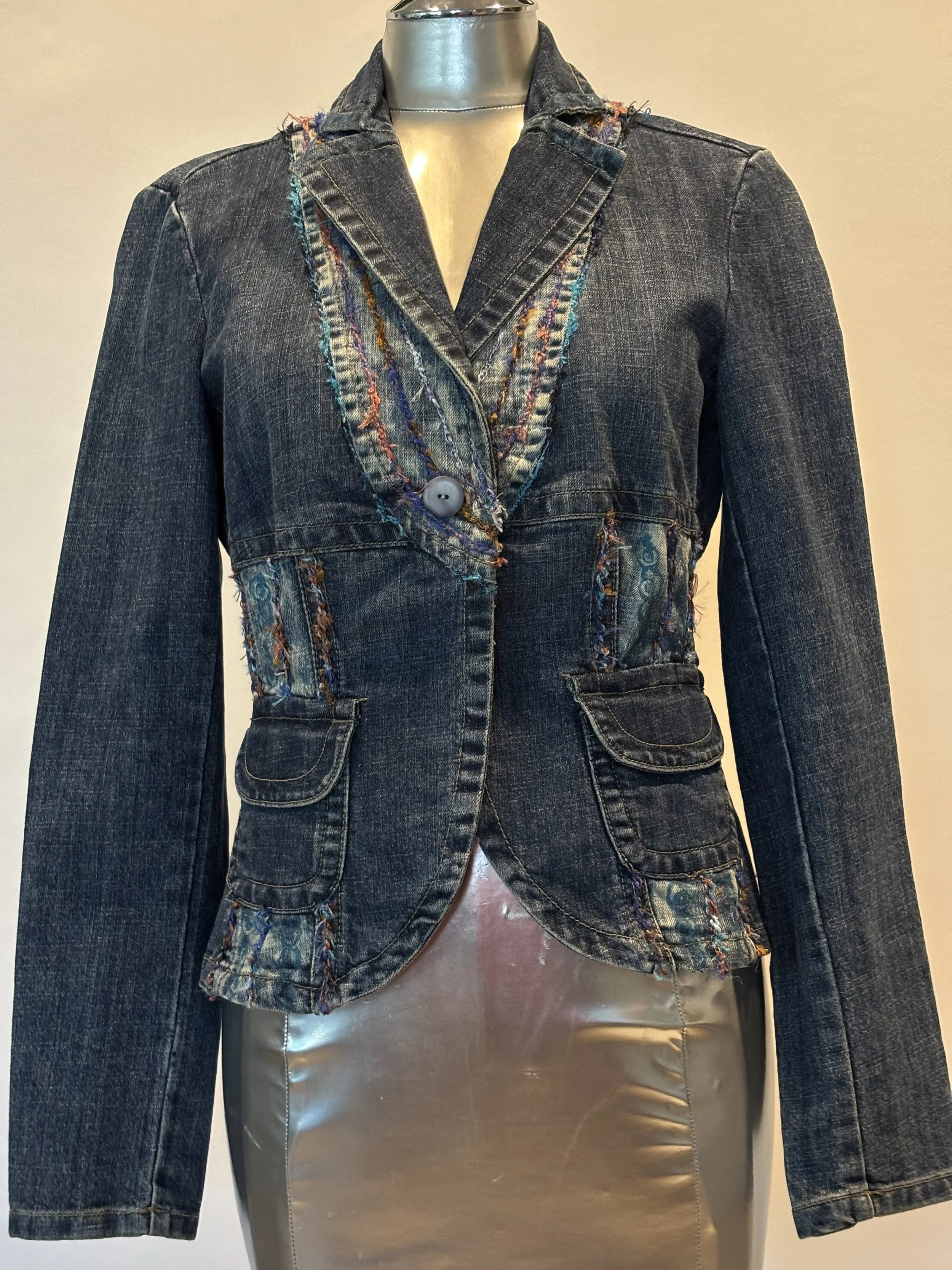 “Twisted Sister” designer denim jacket for women