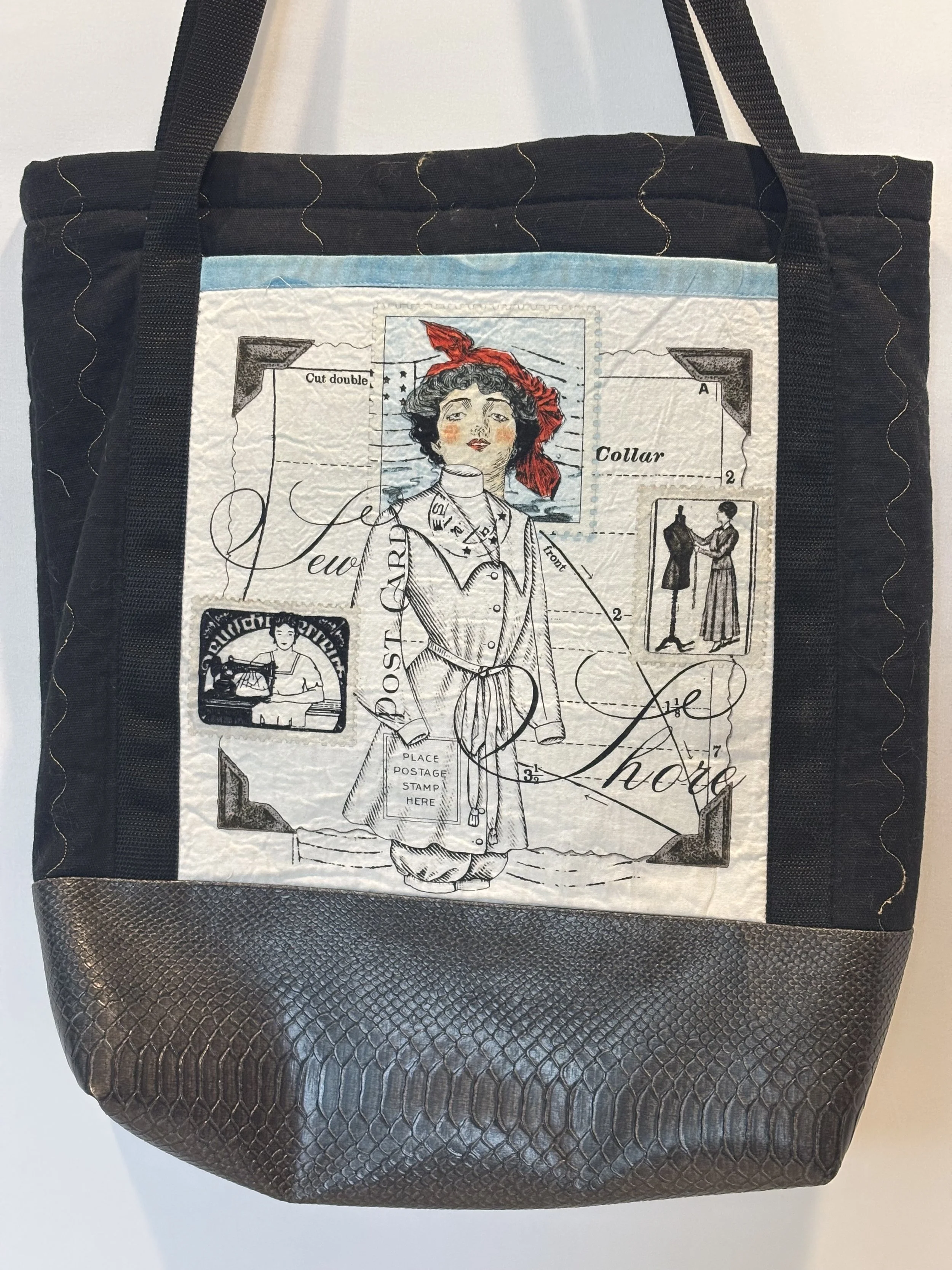 Black & Cream Fashion Tote Bag “Dress Forms”