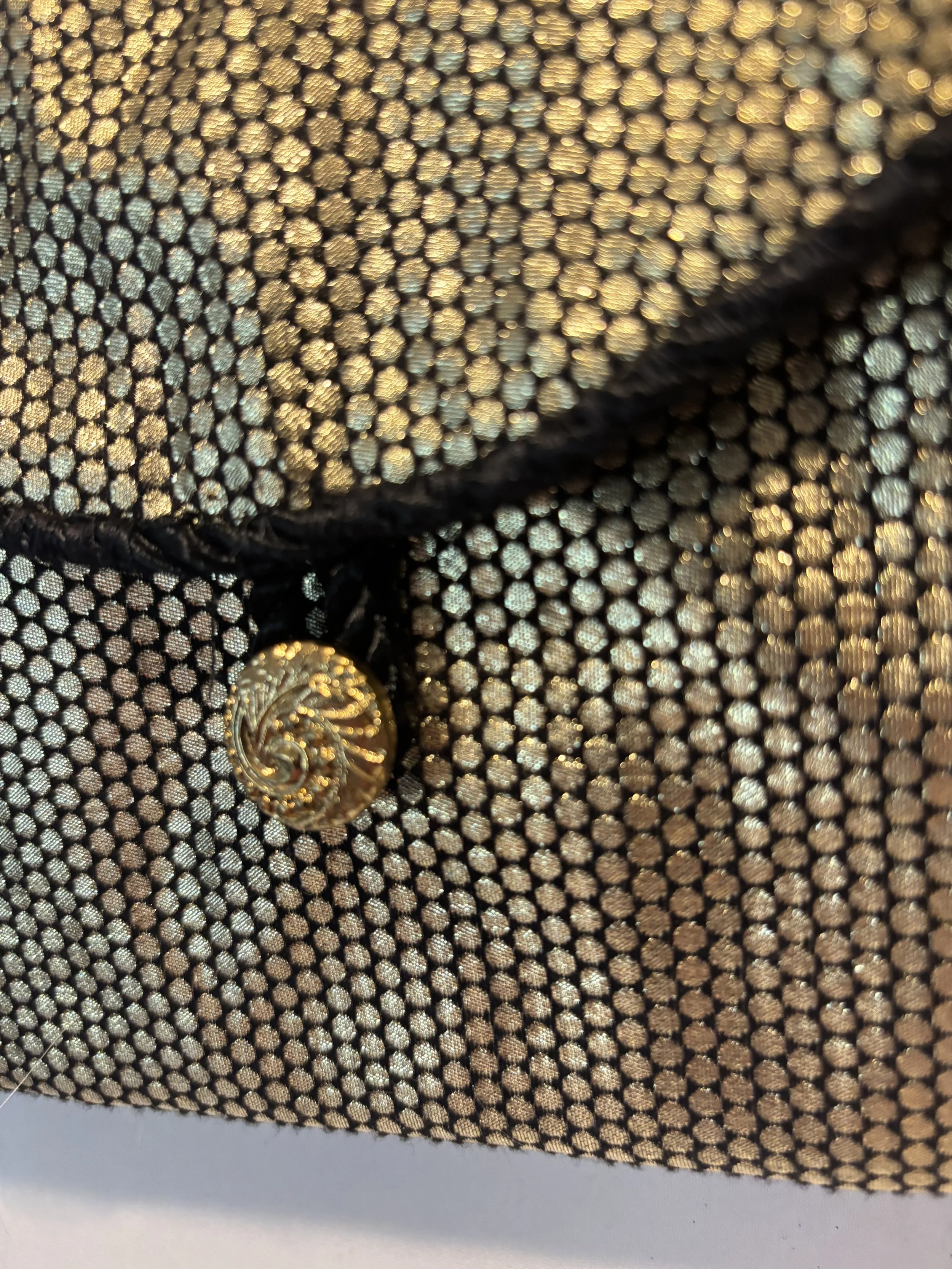 Gold & Black Evening Clutch Hand Bag