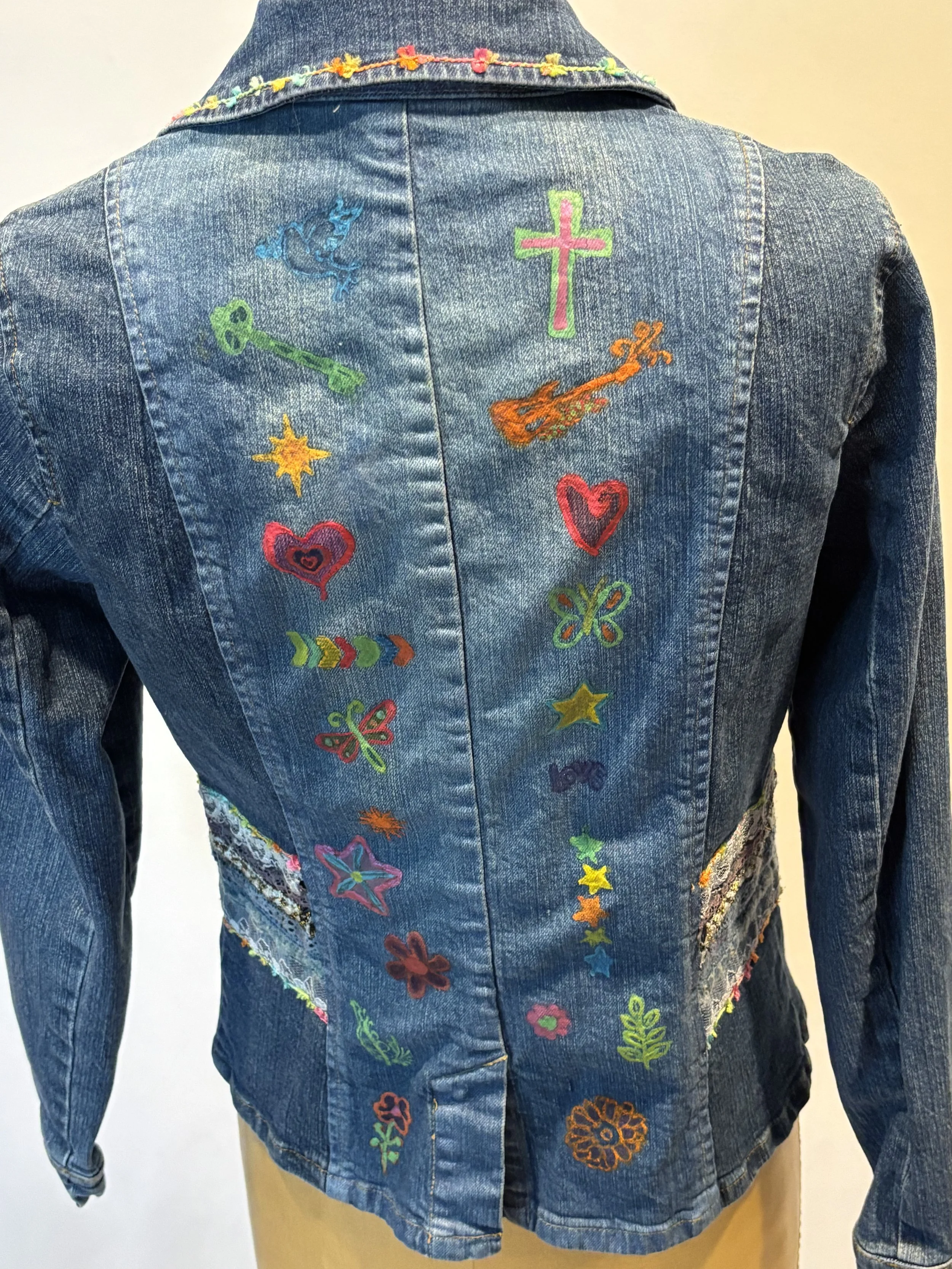 “Mod Squad” designer denim jacket for women