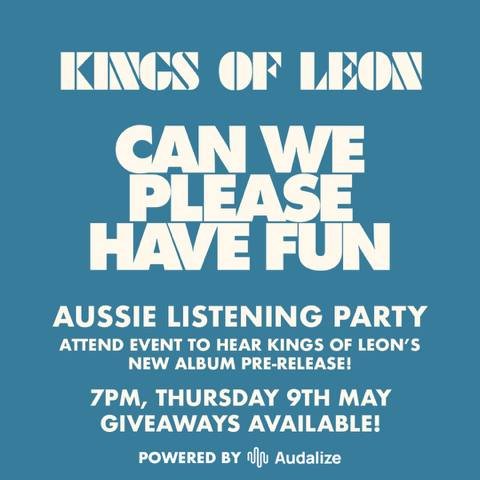@kingsofleon fans, be the first to hear their new album Can We Please Have Fun at the Royal Saxon!

From 7pm on Thursday 9 May, we&rsquo;re hosting an exclusive pre-release listening party. Plus, one lucky person will win a prize pack containing a si