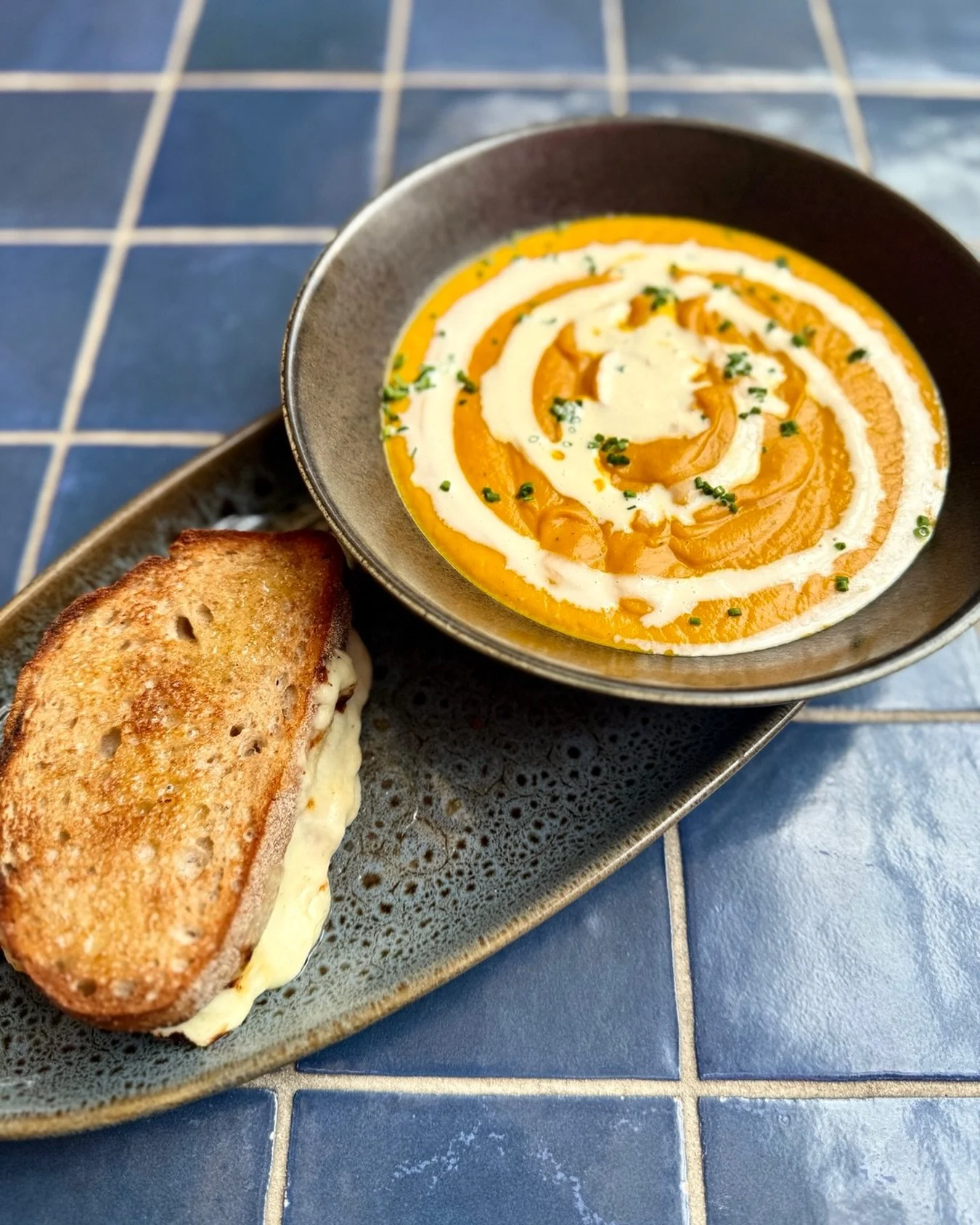 Feeling a bit chilly? Warm things up at Royal Saxon with an Express Lunch made for days like this.

Our Creamy Roast Pumpkin &amp; Spiced Carrot Soup is comfort in a bowl, served with a golden three-cheese toastie for dipping.

Available weekdays 12-