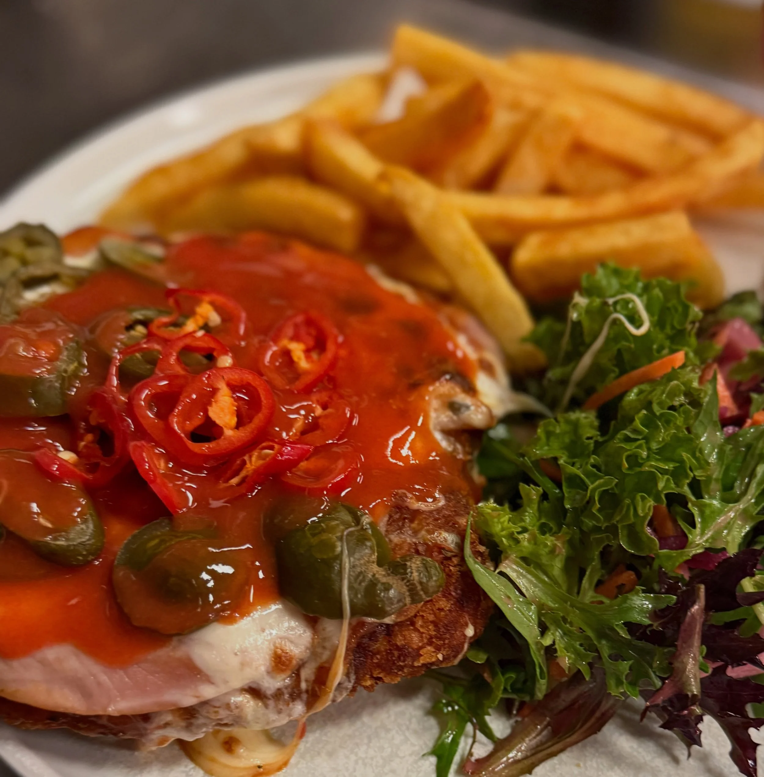 Parma Night is on tonight - are you joining us?

Every Thursday from 5pm, take your pick of any parma for $23, all served with beer battered chips and salad. This week, we&rsquo;re all about the Spicy Parma: ham, Napoli and cheese plus jalape&ntilde;