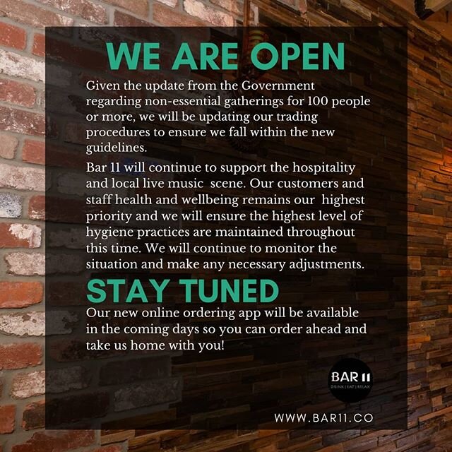 We know that these are crazy times we are all in right now! 🤔 &nbsp;We wanted to let you all know that we have taken every precaution and have adapted our trading terms to ensure we fall within the new guidelines. &nbsp;The hospitality industry need