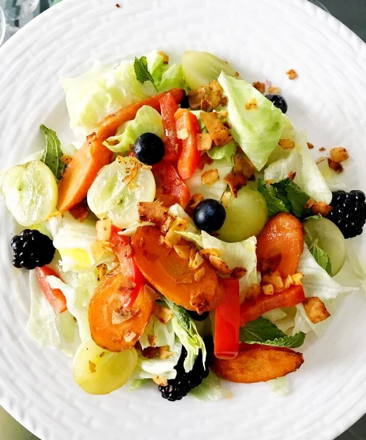 Warmed Vegetable Salad With Some Low Histamine Fruitiness