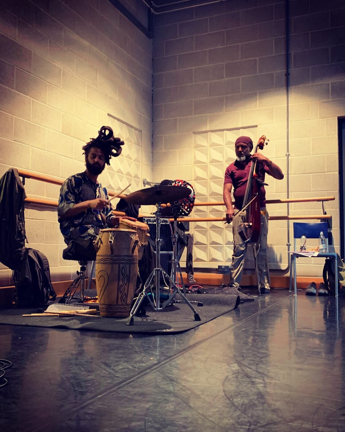 During the first week of rehearsals for the new iteration of @alesandraseutin_mamavo&rsquo;s 'Boy Breaking Glass,' the dance artists were able to spend some time with the team of musicians who are working with Composer @randolphjmatthews on the origi