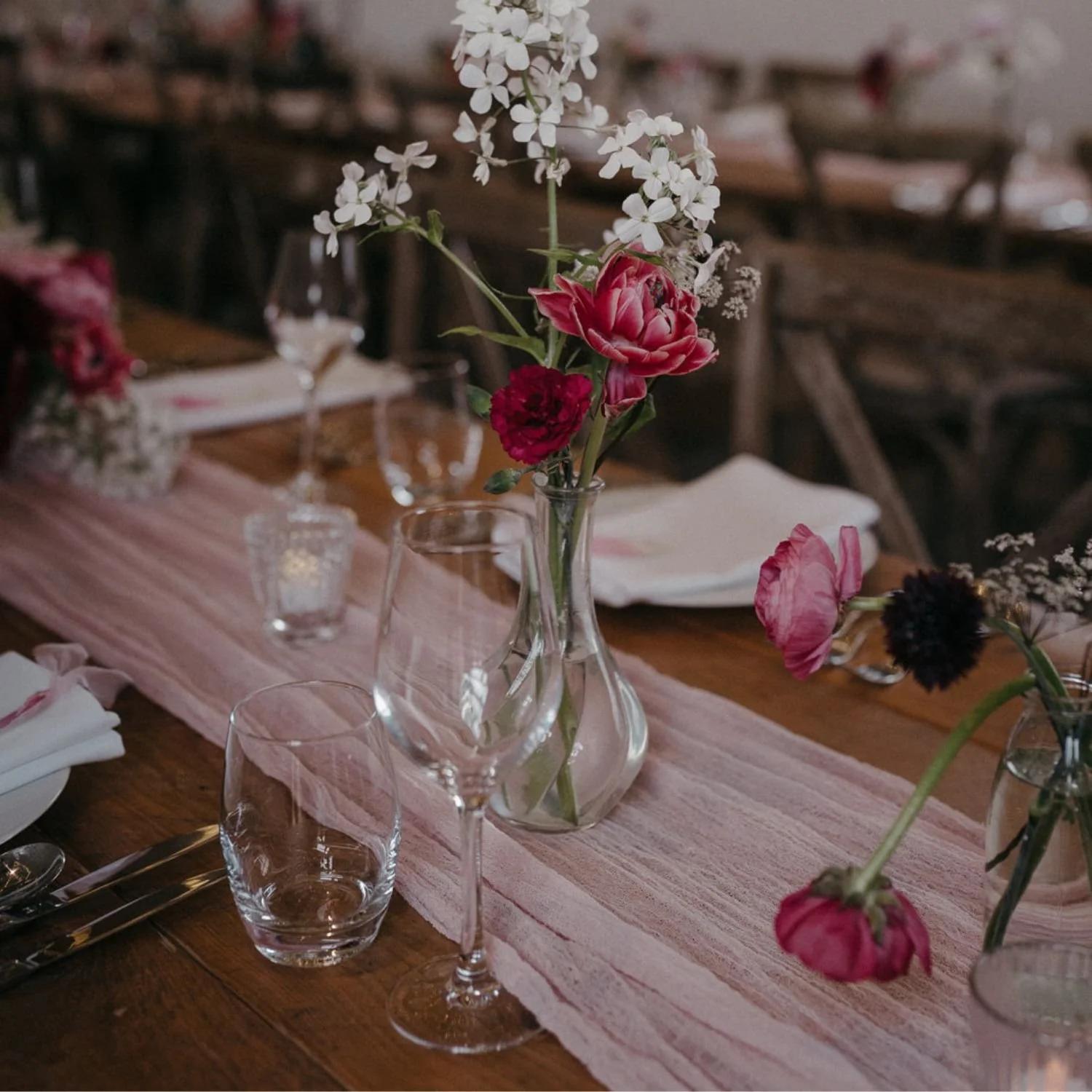 Blush Pink Table Runner