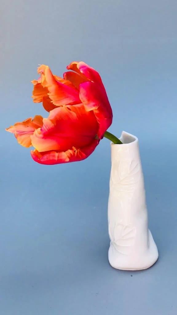 Porcelain Leaf White Bud Vase £25