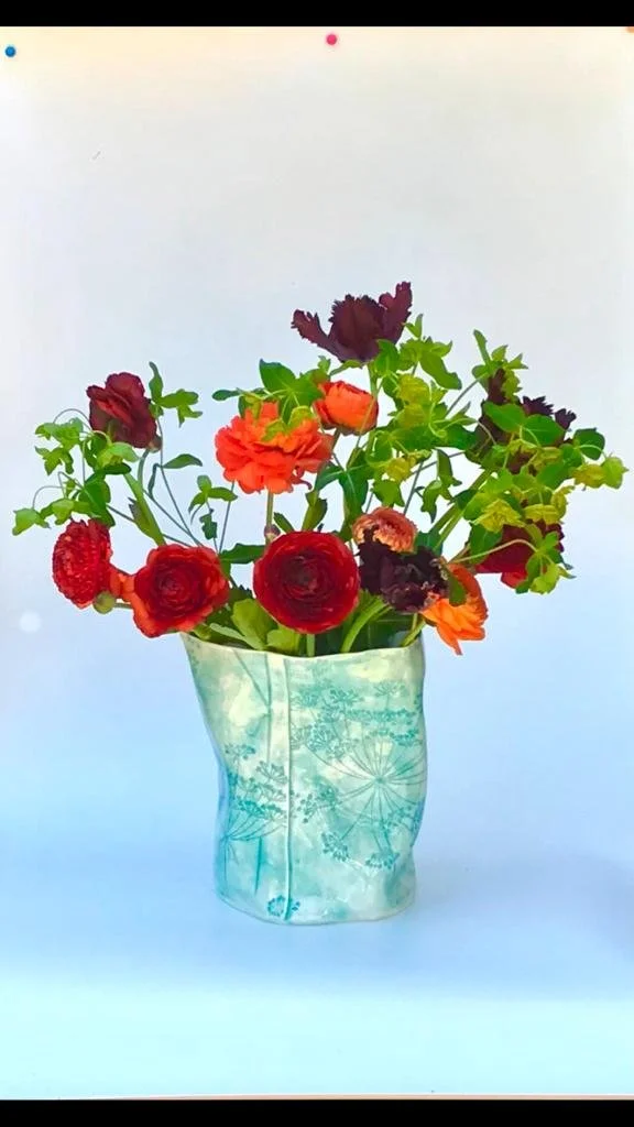 Extra Large Porcelain Teal Vase £100