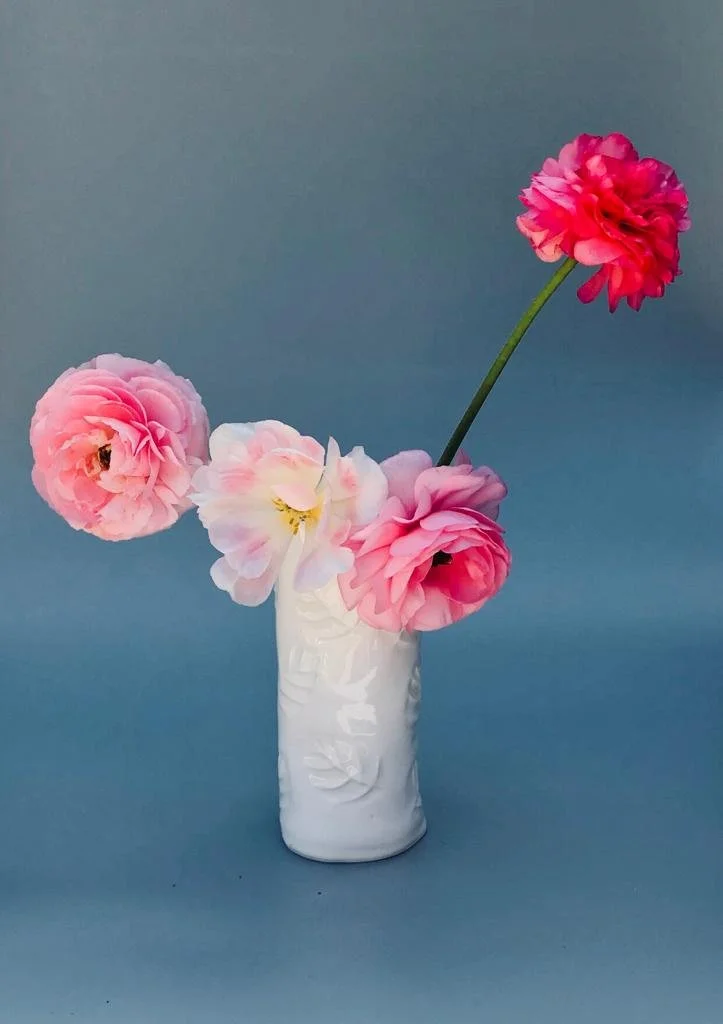 Medium Porcelain White Leaf Vase £45