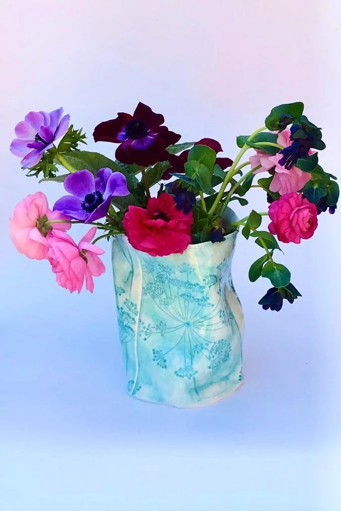 Extra Large Porcelain Teal Vase £100