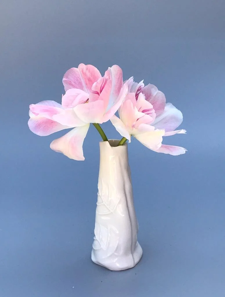 Porcelain Leaf White Bud Vase £25
