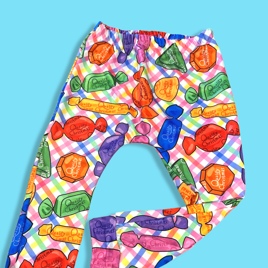 * New * QUALITY XMAS (Gingham) - LEGGINGS
