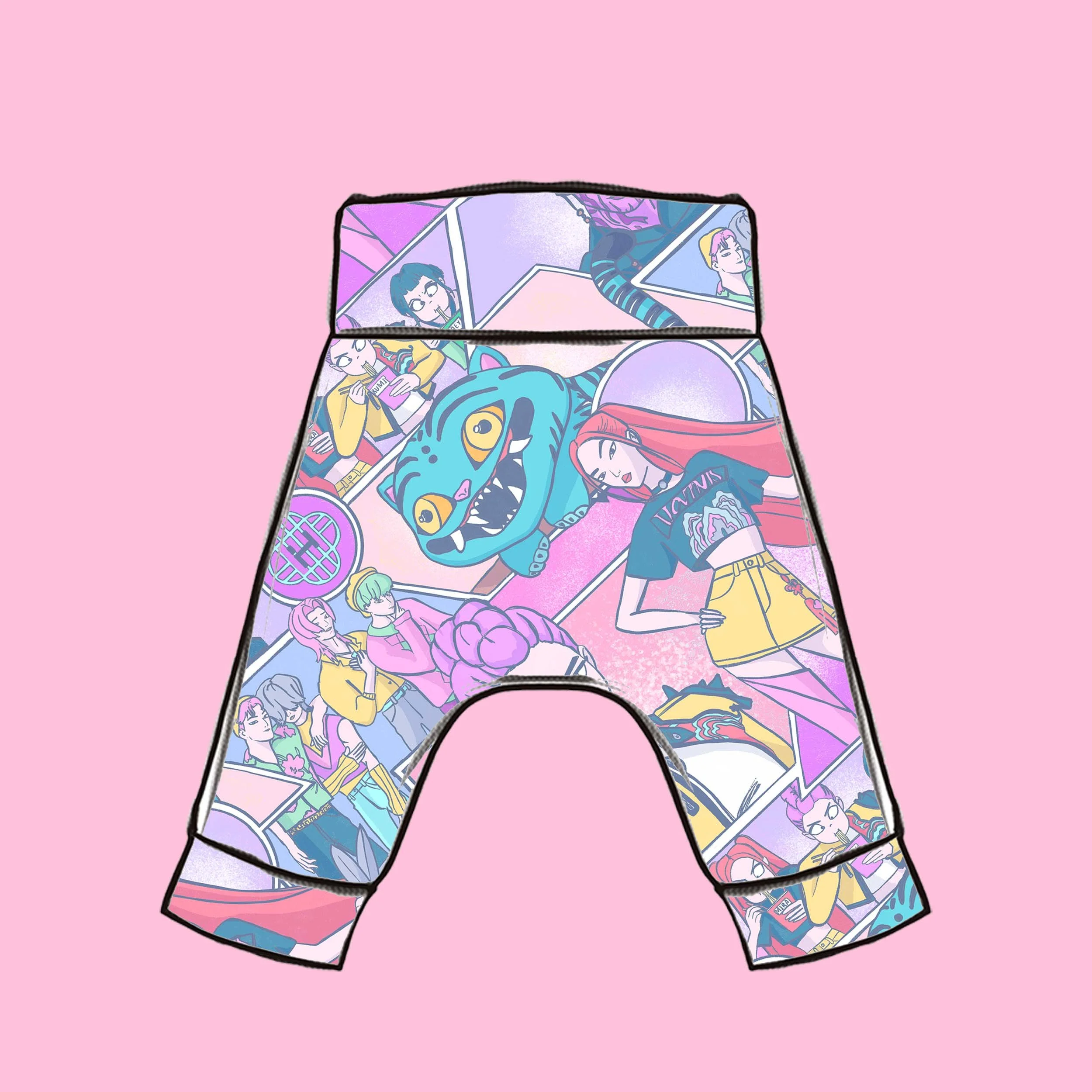 * New * Pastel Comic  Leggings