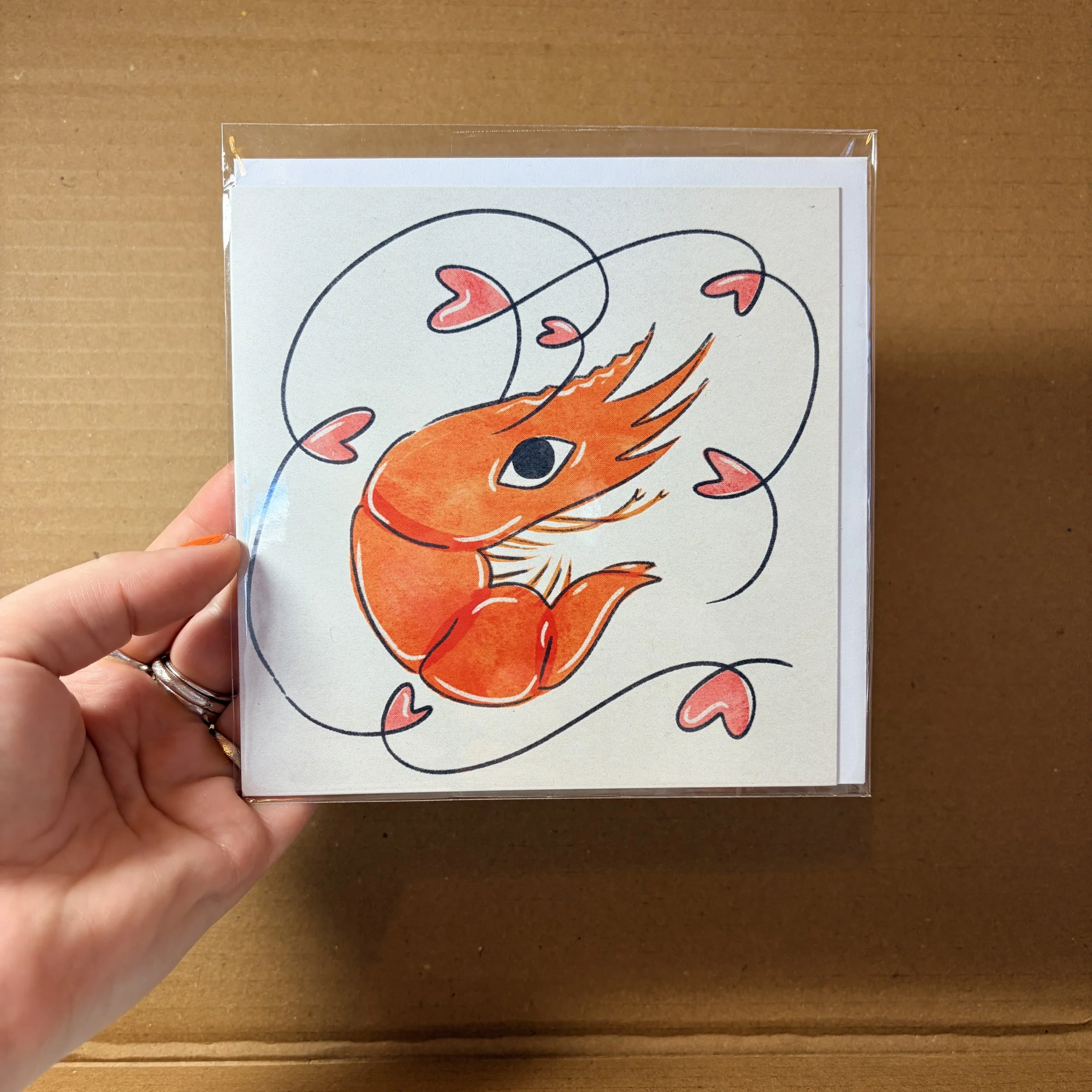 Lovey dovey prawn